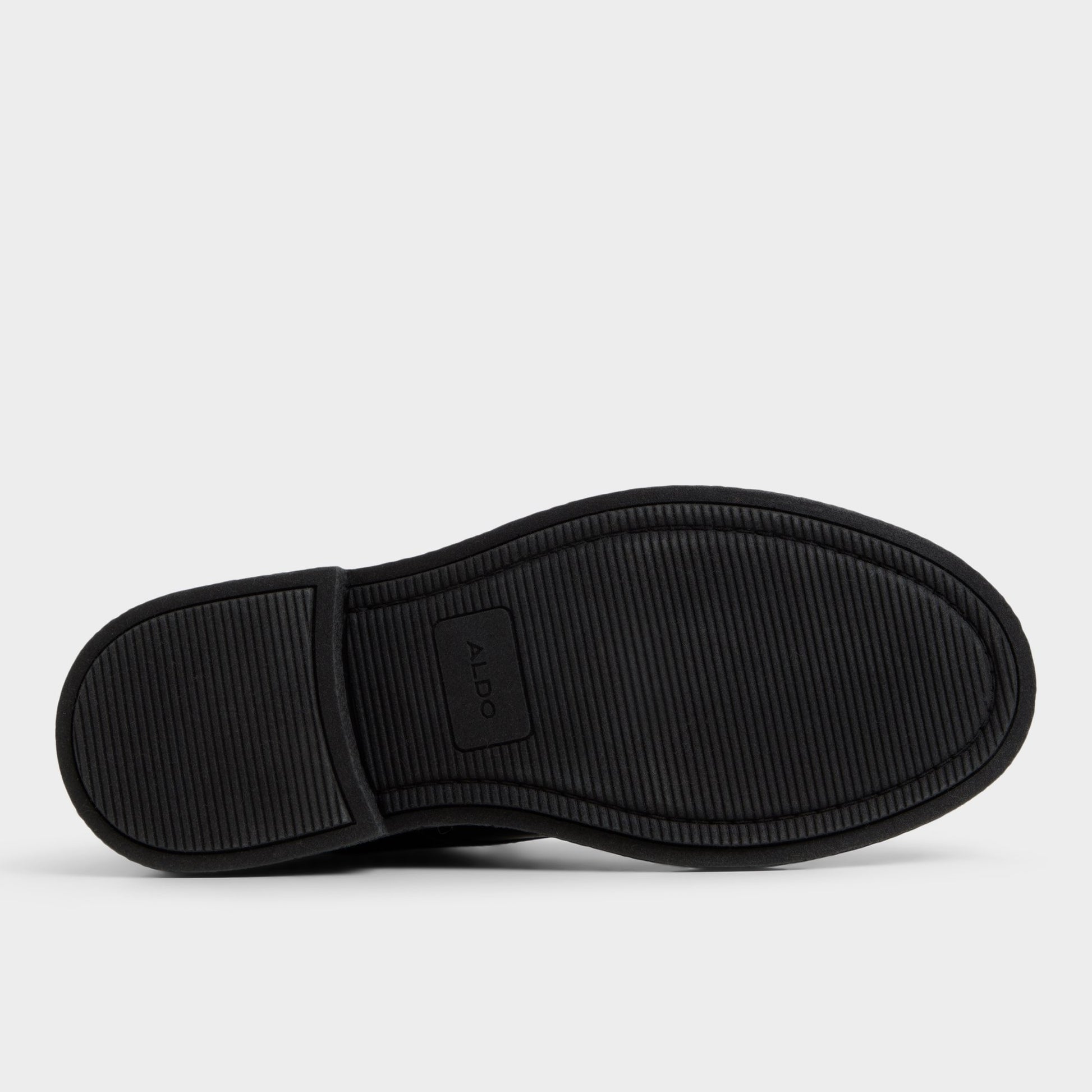 View of Black Walton Lace-up boot's sole