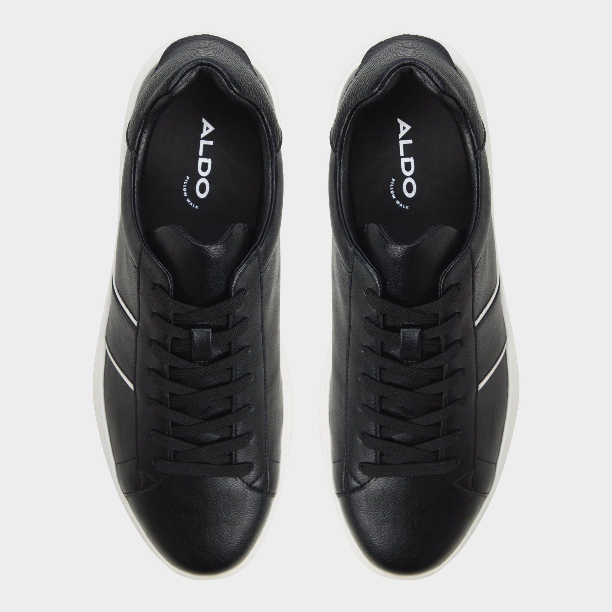 Top-down view of the Black Paxon Low top sneaker