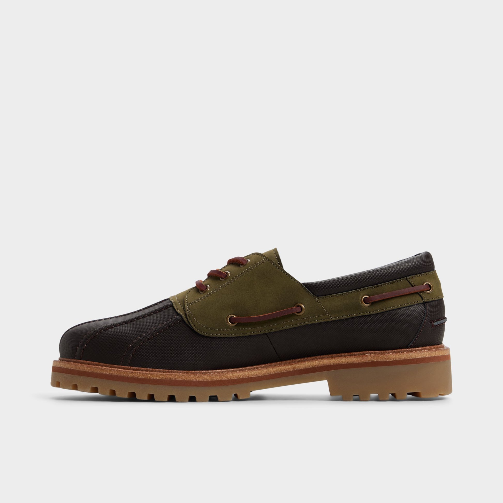 Side view of Brown Primary - Multi Finn Boat shoe