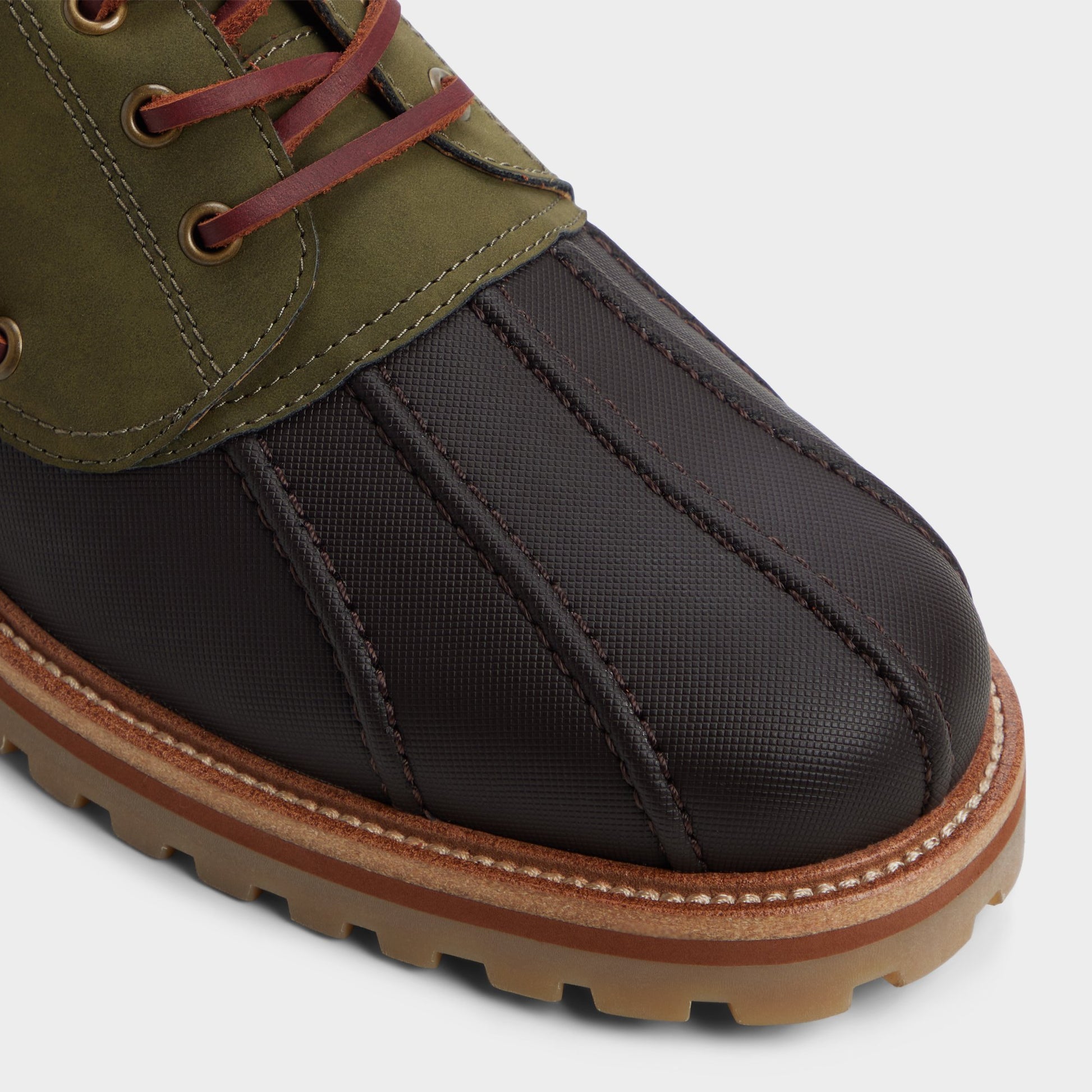 Close-up of the Brown Primary - Multi Finn Boat shoe