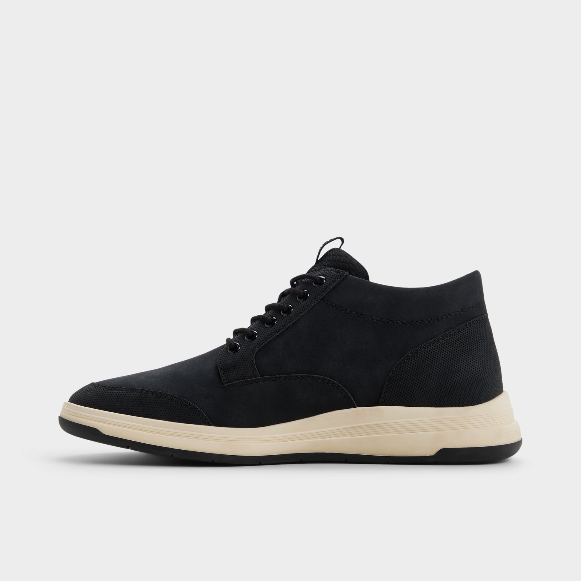 Side view of Black Kodey Oxford shoe