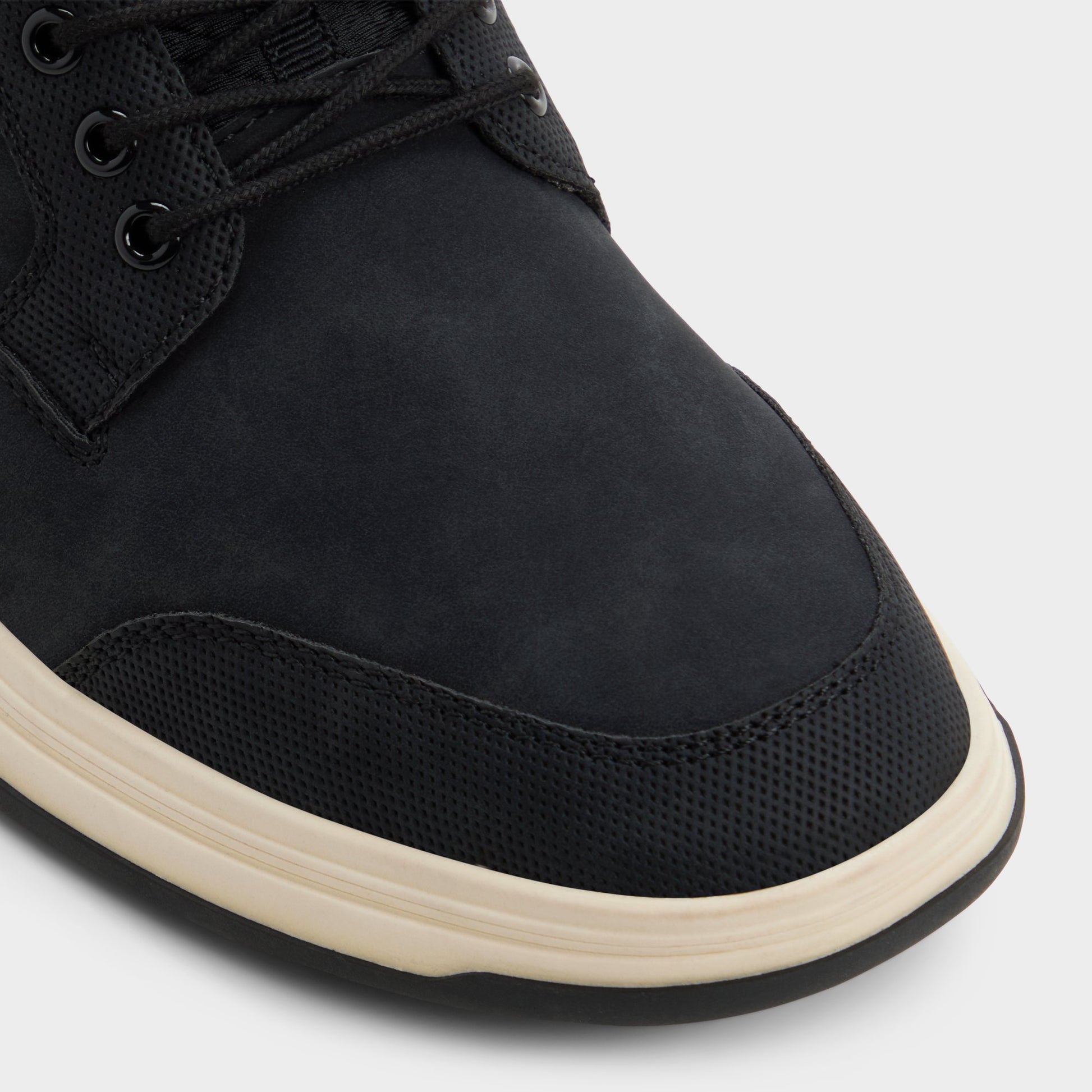 Close-up of the Black Kodey Oxford shoe