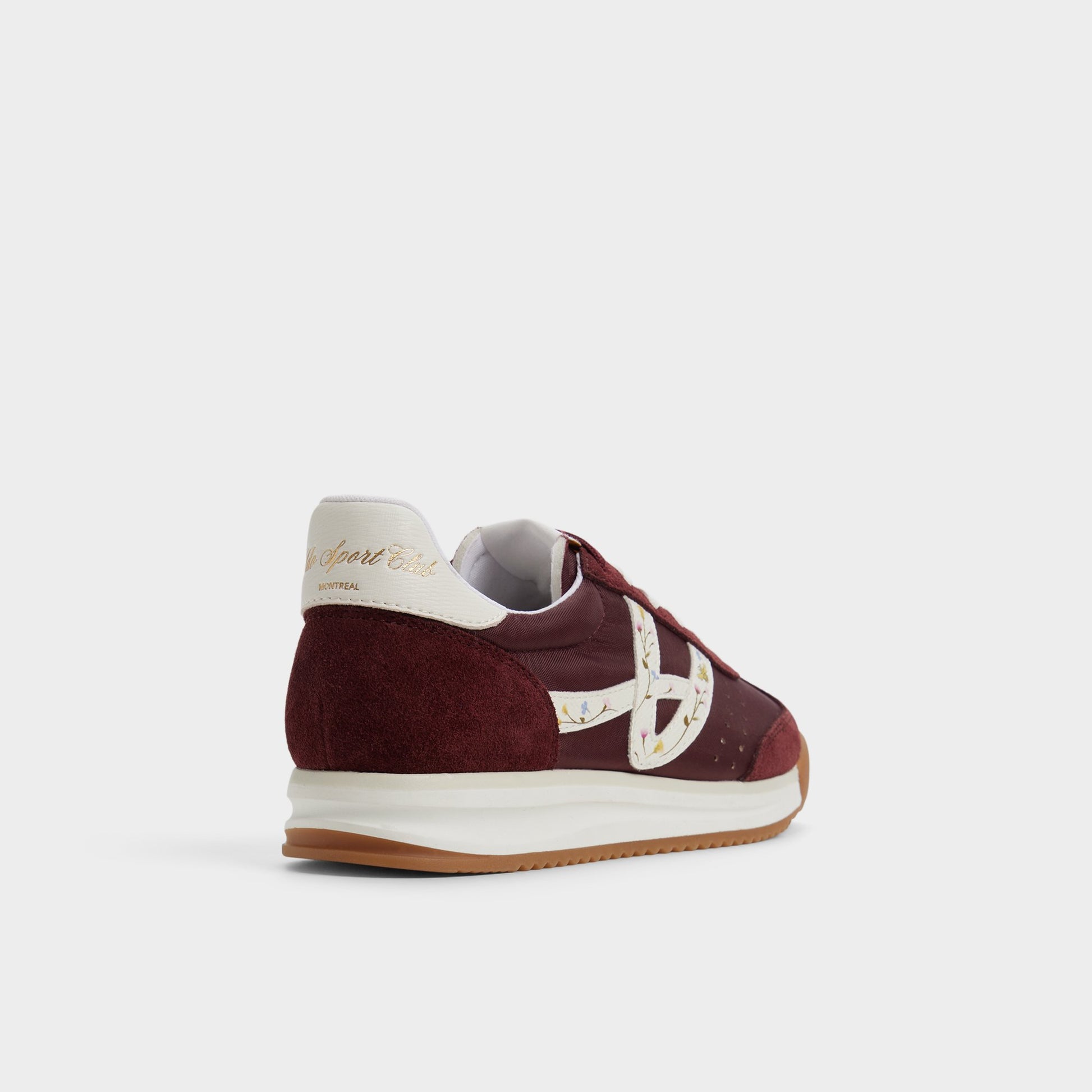 Three-quarter angle of Bordo Stepcount Jogger sneaker's back side
