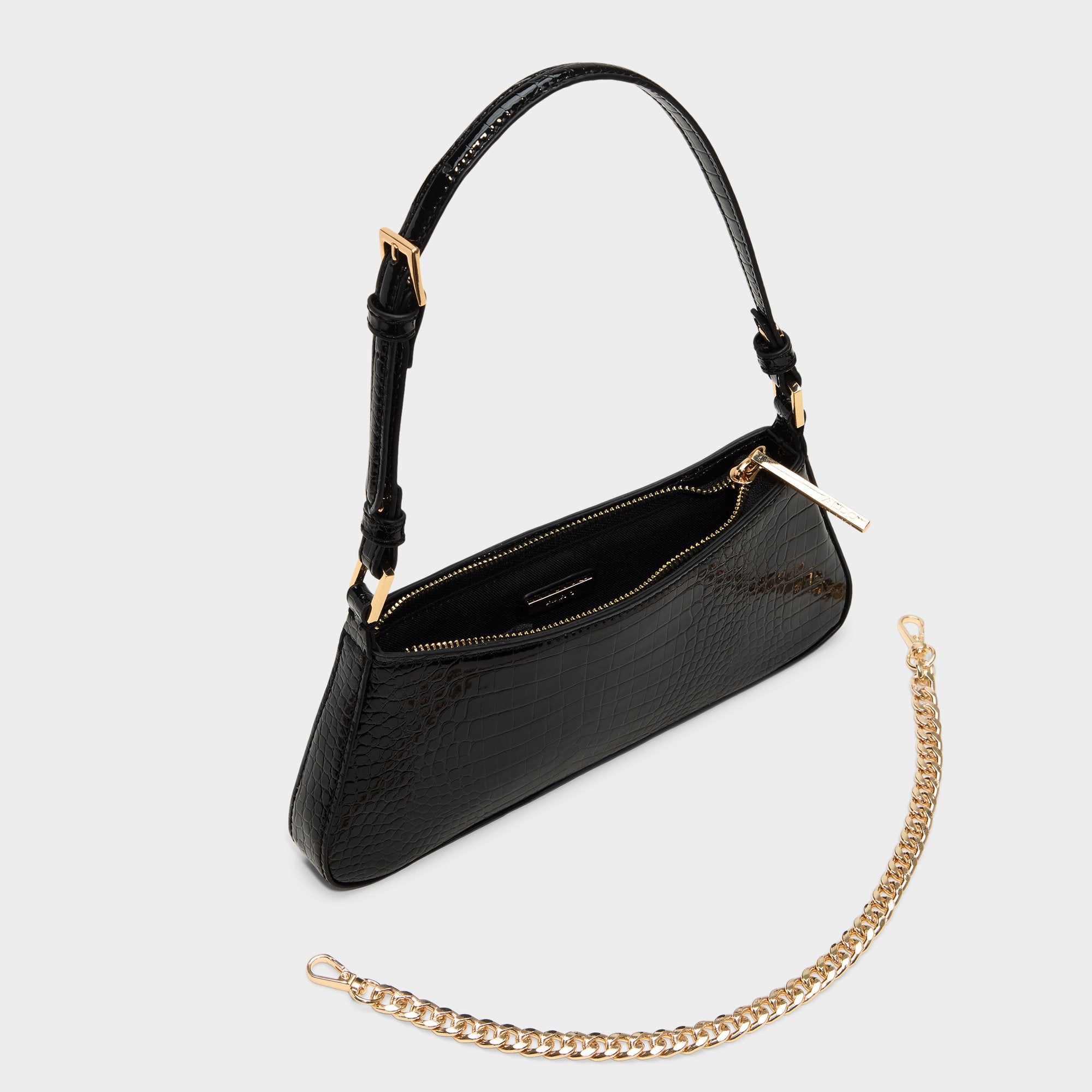 Jobellee Black Overflow Women's Shoulder Bags