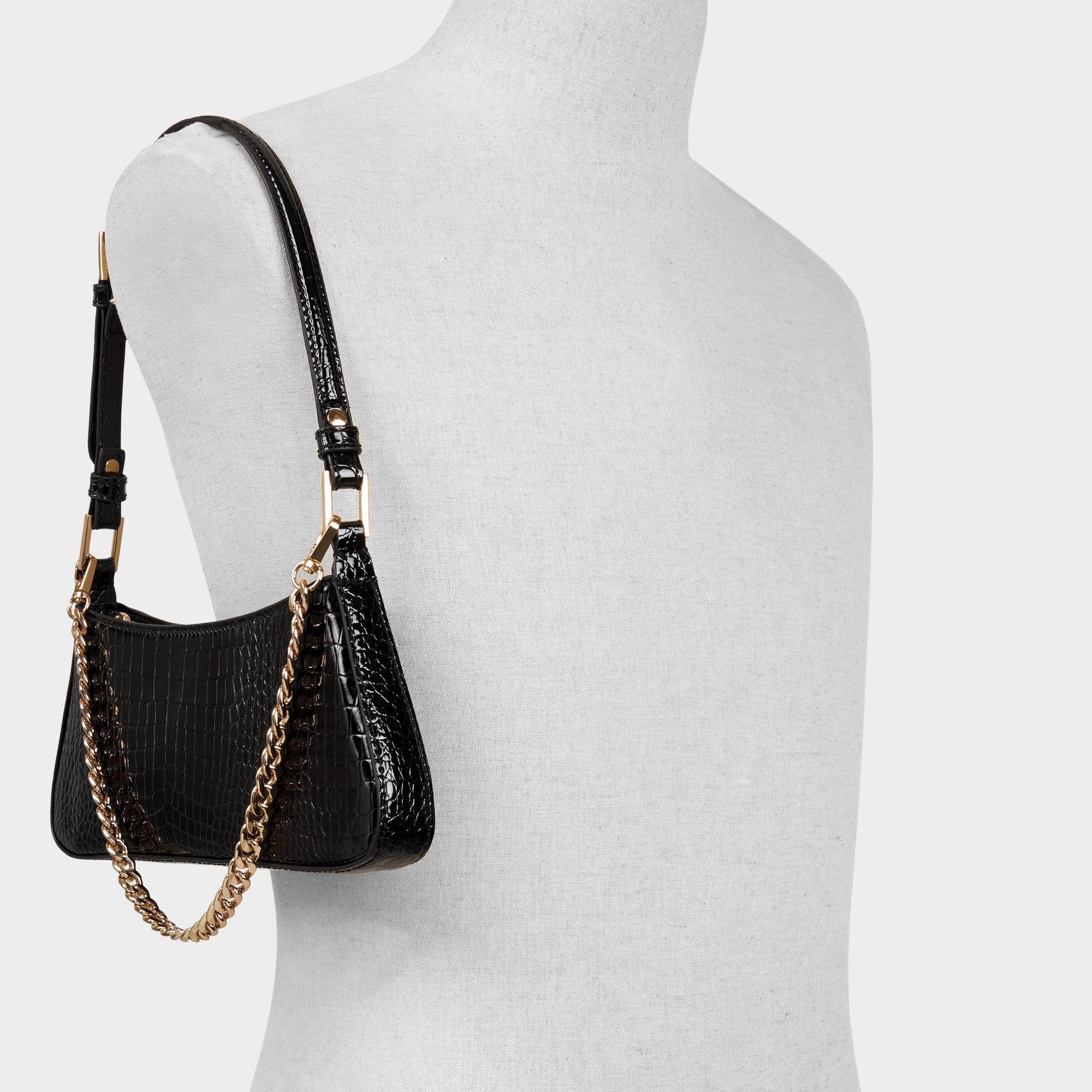 Jobellee Black Overflow Women's Shoulder Bags