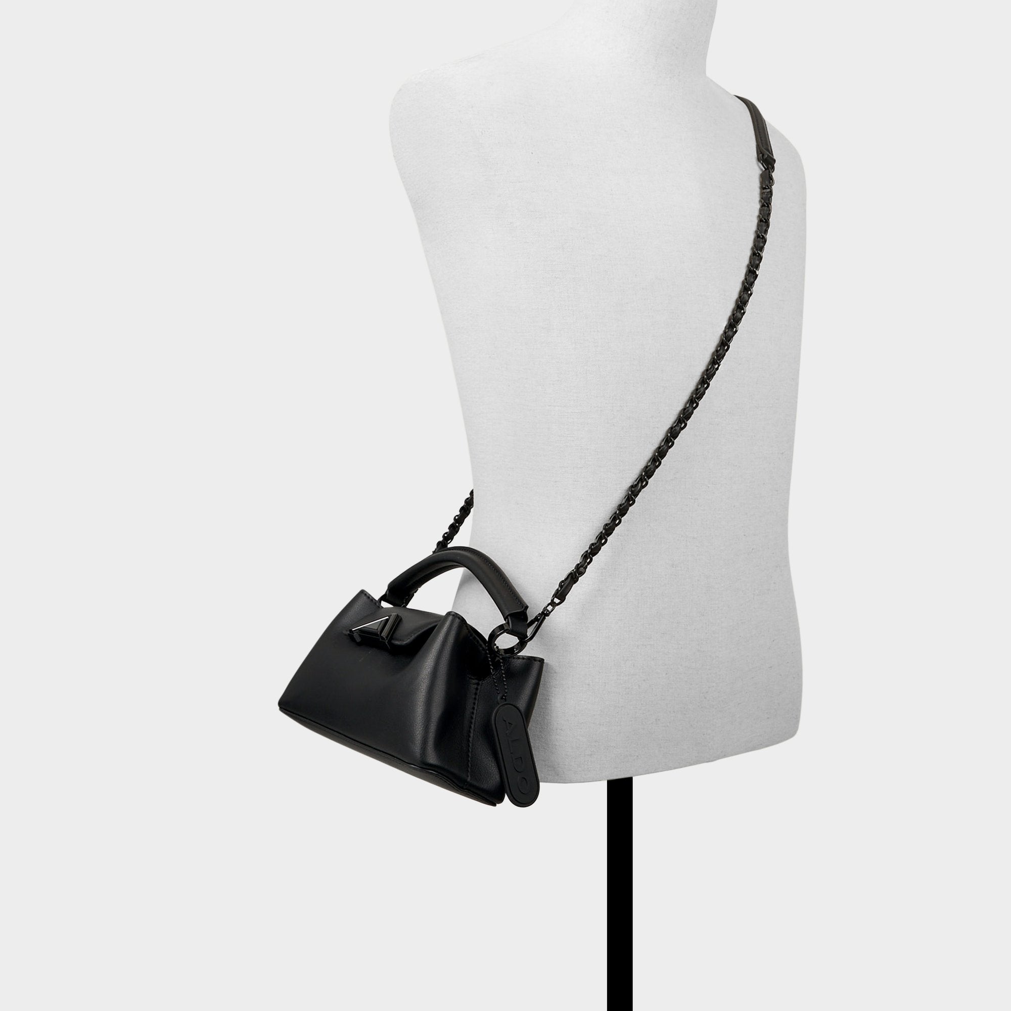 Kallyy Black/Black Women's Top Handle Bags