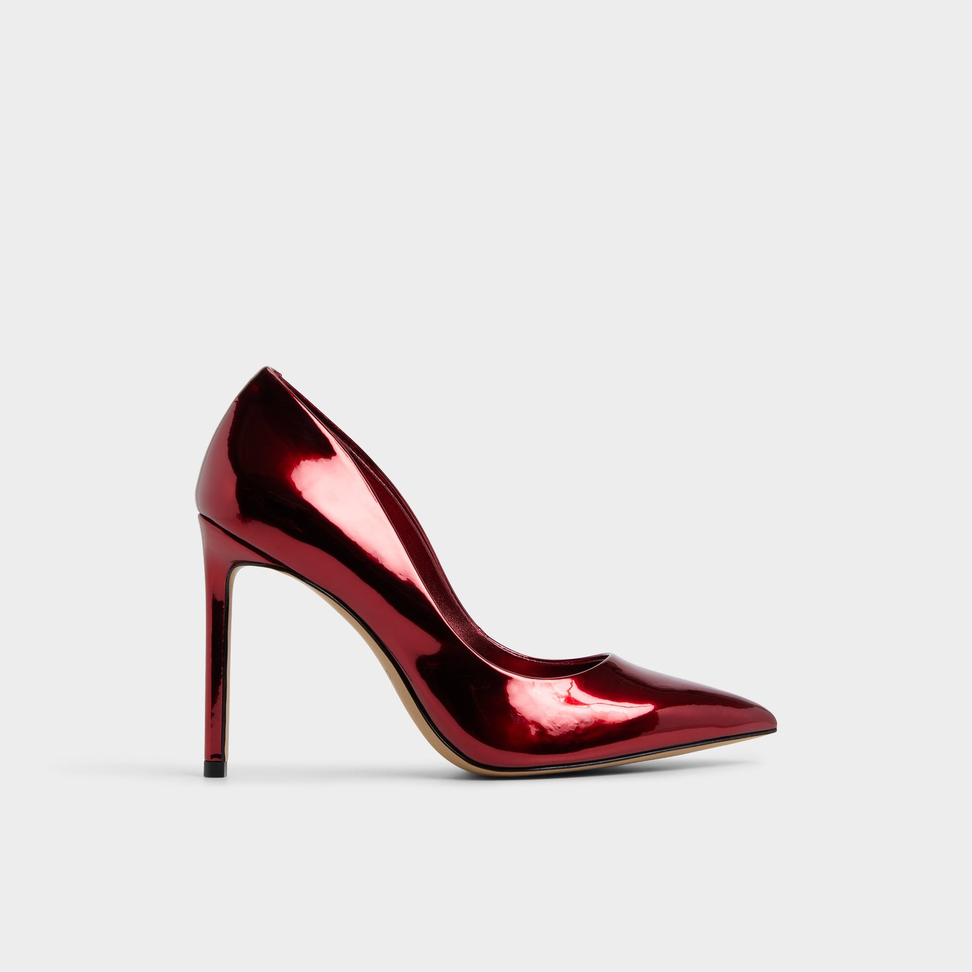 aldo red dress shoes ALDO Women's Lovebloom Slingback Heels Dark Red Size 6