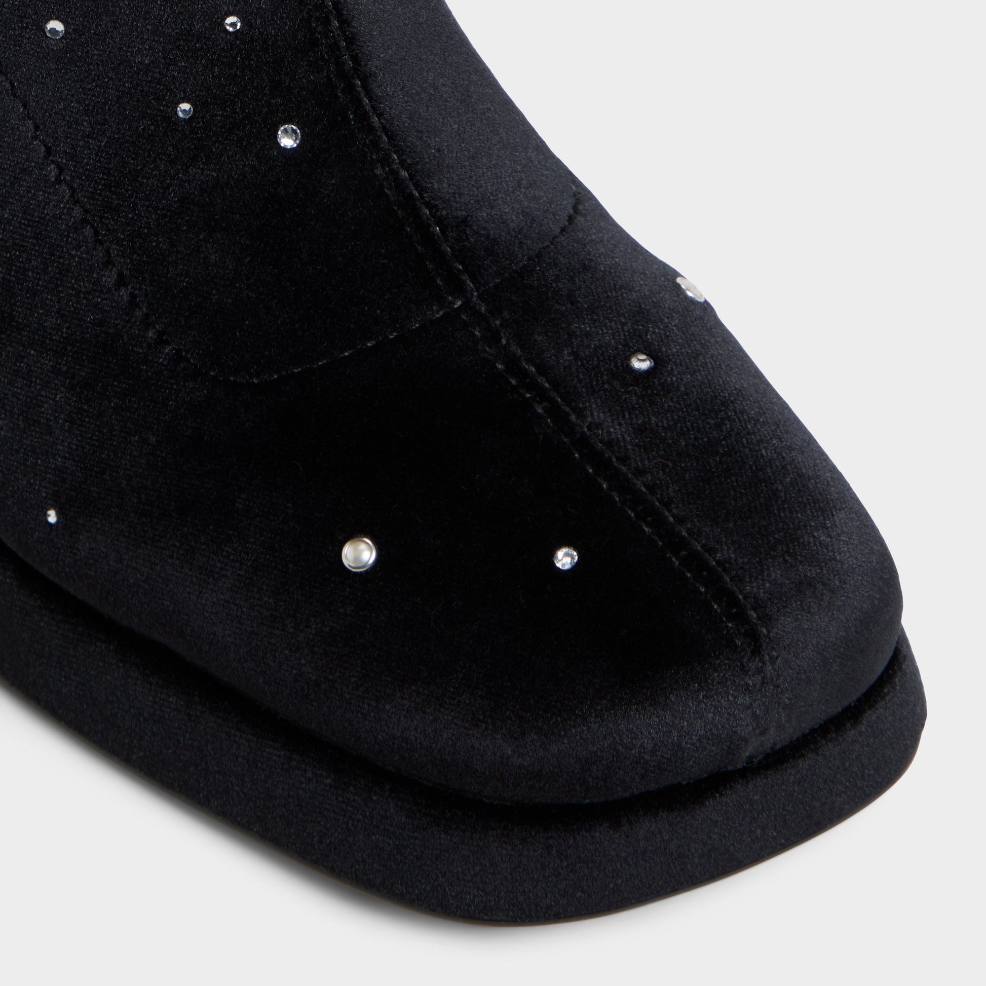 Close-up of the Black Starrie Ankle boot