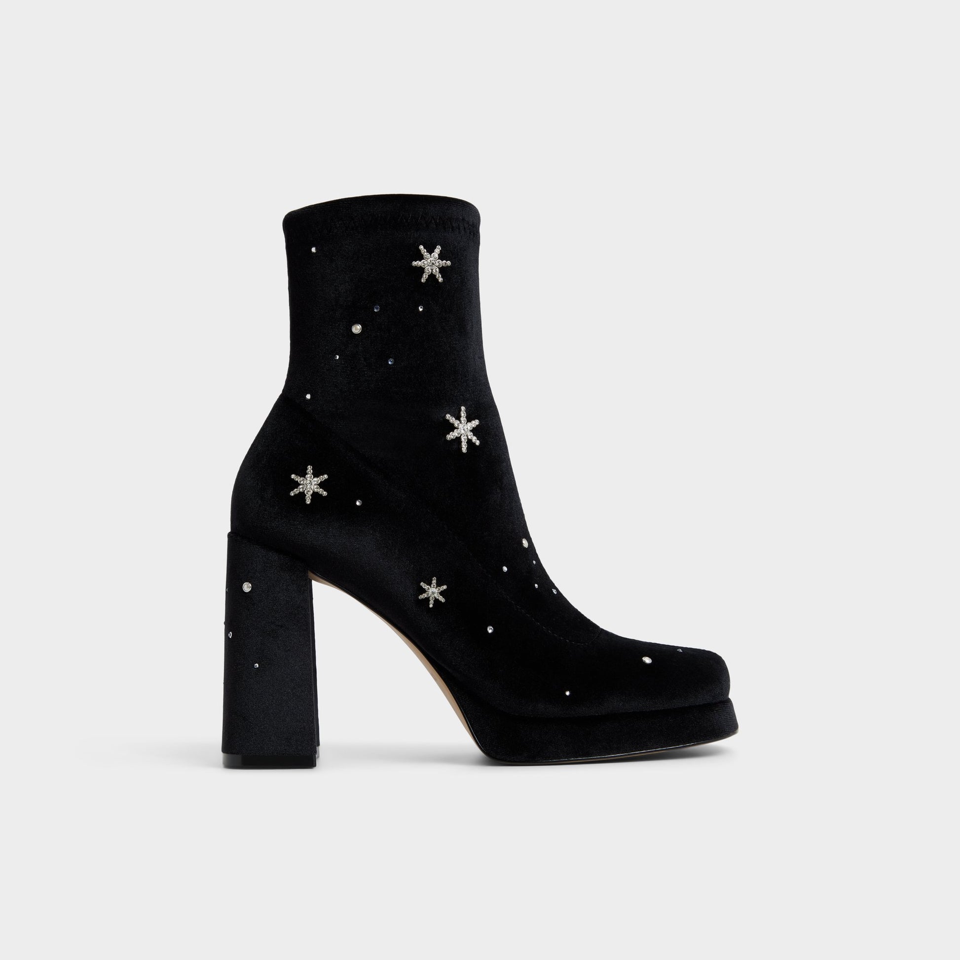 Main View of Black Starrie Ankle boot for Womens
