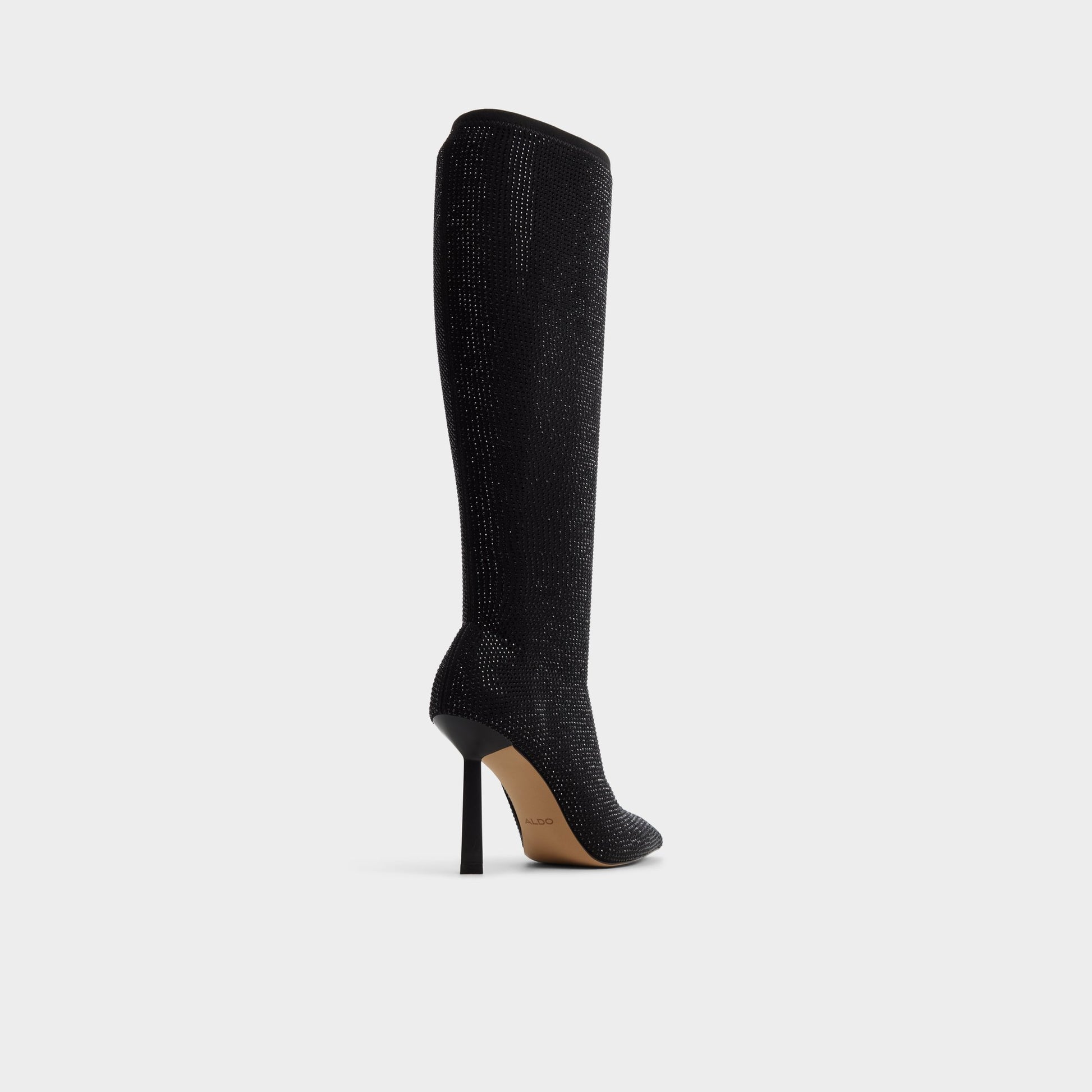 Three-quarter angle of Other black Innez Knee-high boot's back side