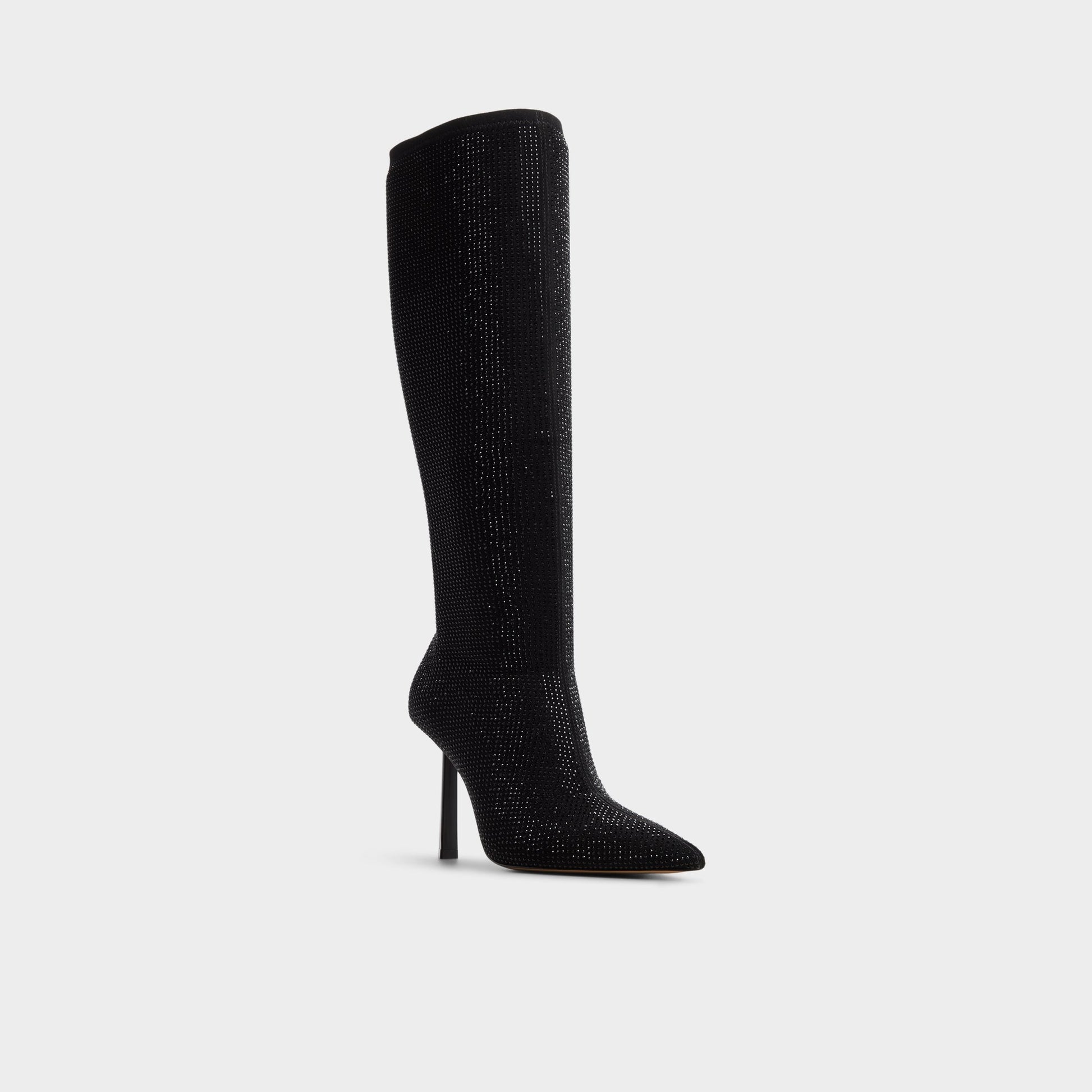 Three-quarter angle of Other black Innez Knee-high boot's front side