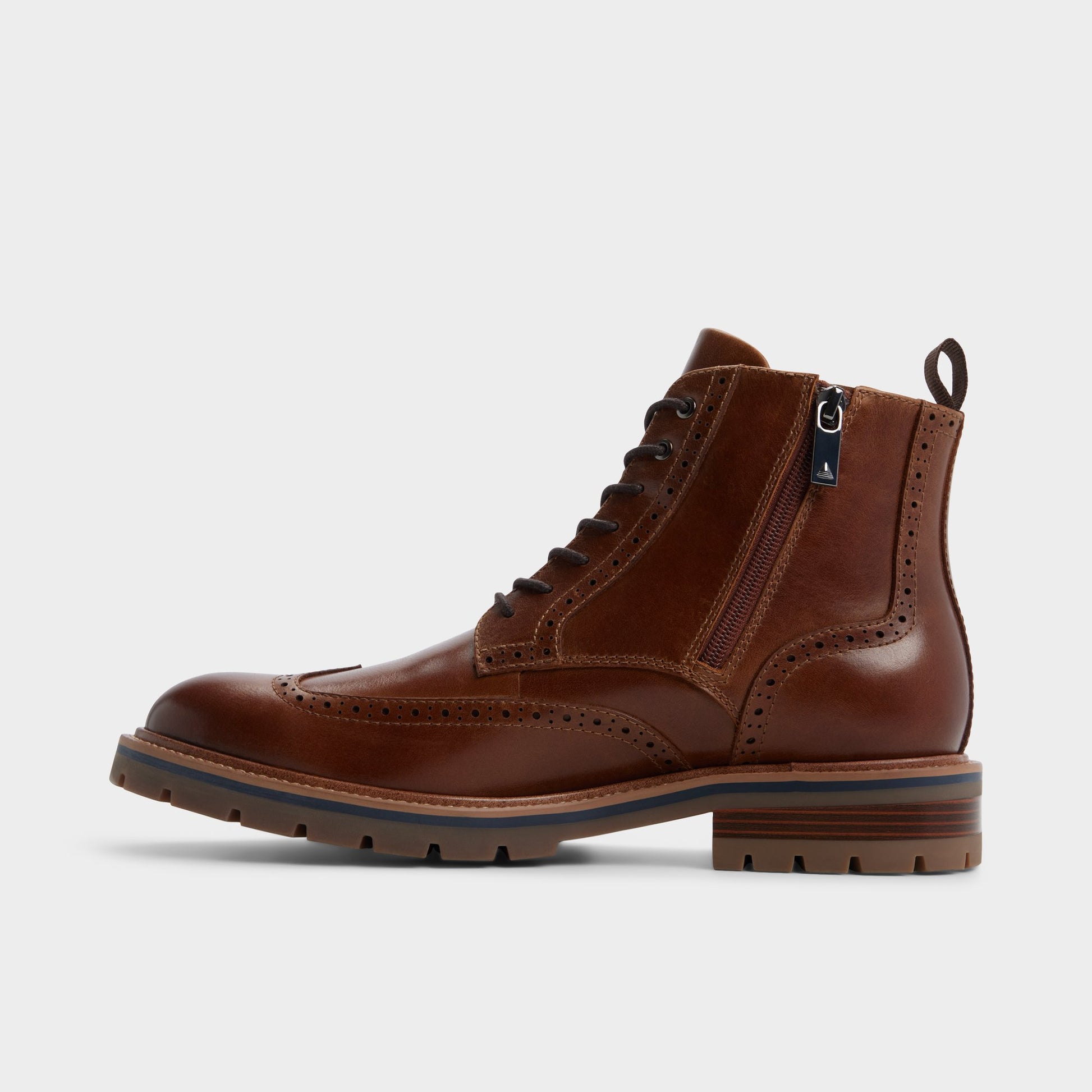 Side view of Other Brown Toney Lace-up boot
