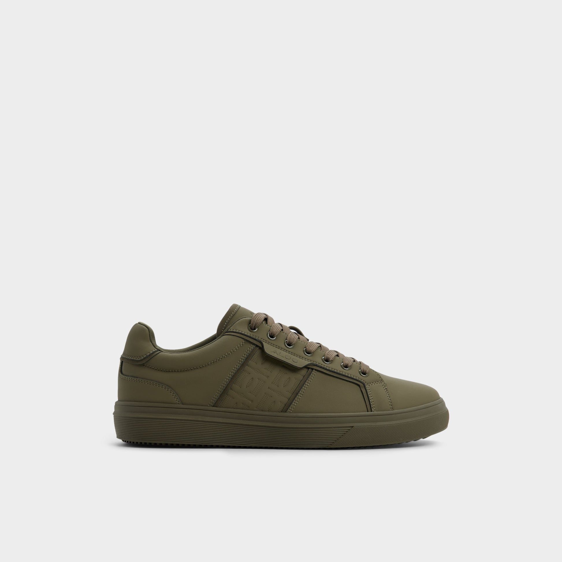 Main View of Khaki Ccourtline Low top sneaker for Mens