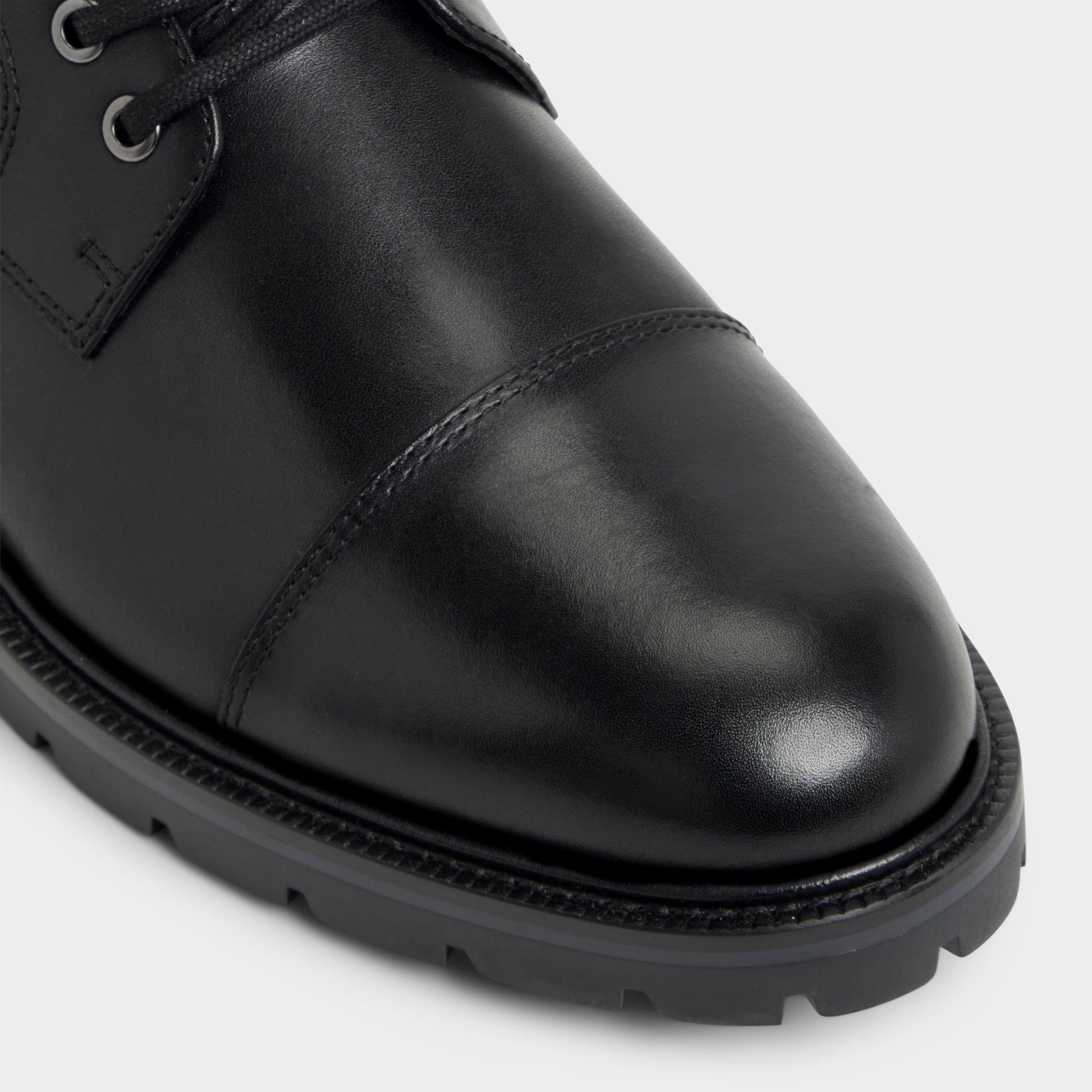 Close-up of the Other Black Darion Combat boot