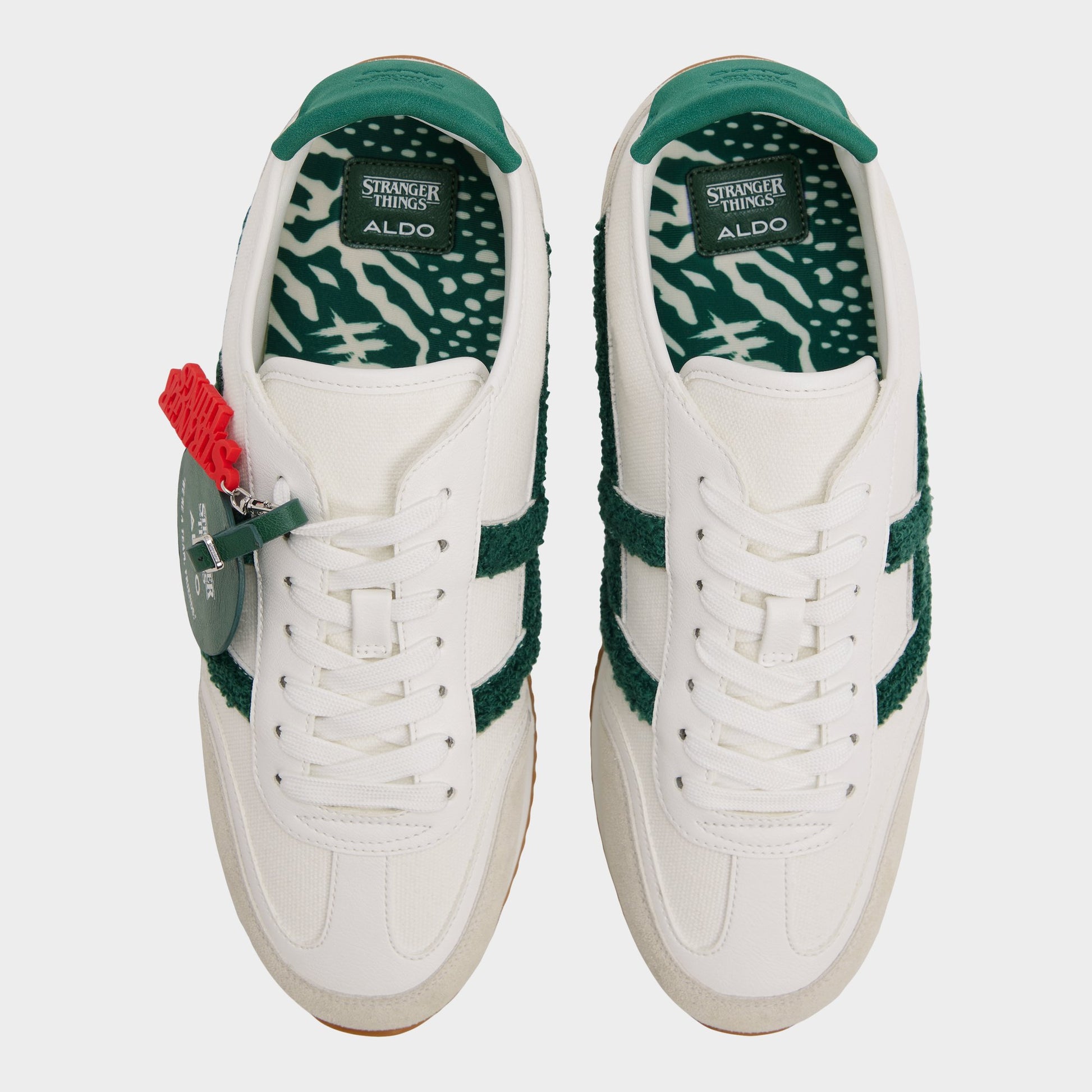 Top-down view of the White Hawkinshigh Men's sneaker