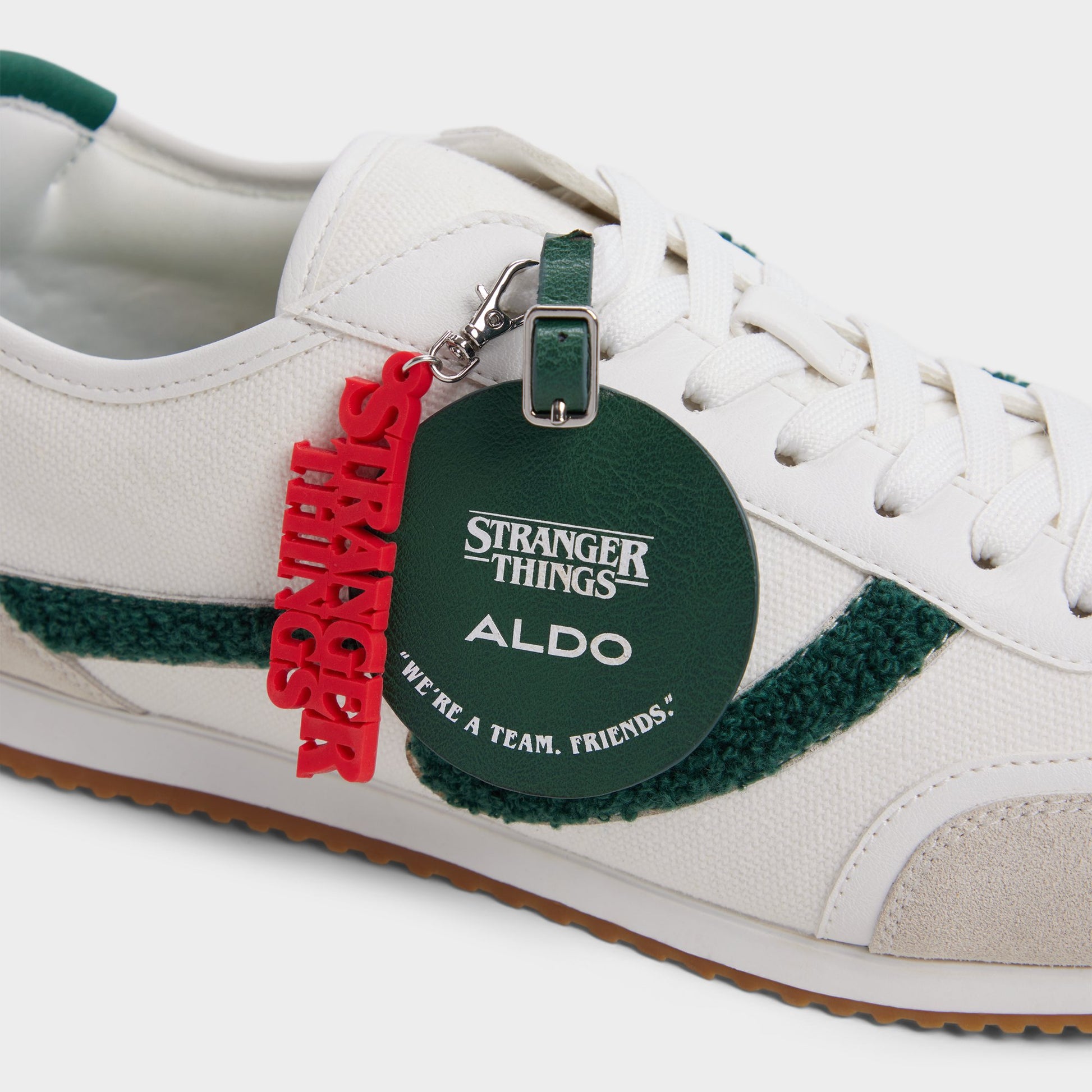 Highlighted view of a pair of White Hawkinshigh Men's sneakers