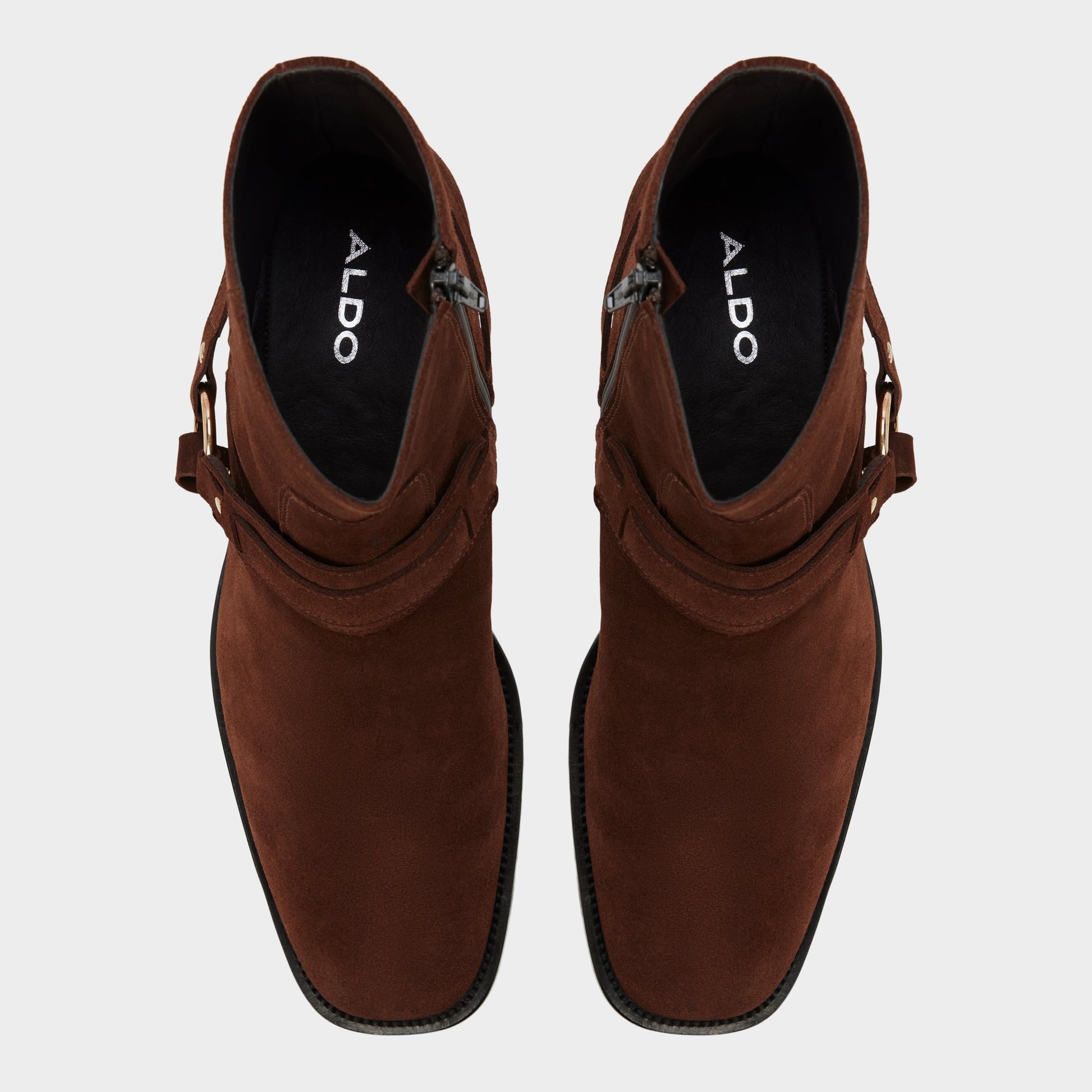 Top-down view of the Dark Brown Marcos Ankle boot