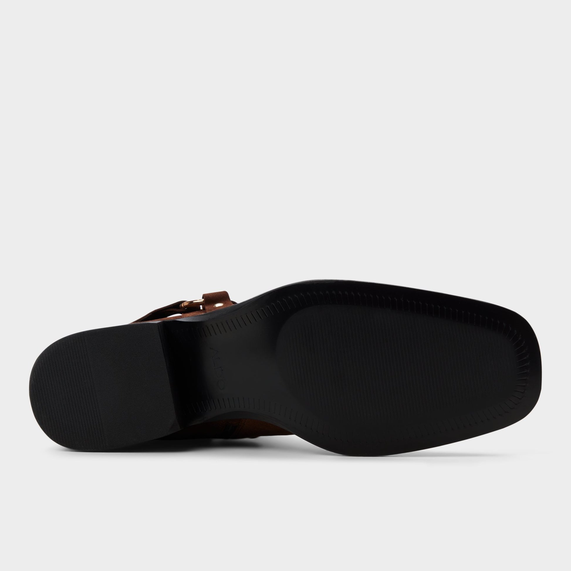 View of Dark Brown Marcos Ankle boot's sole