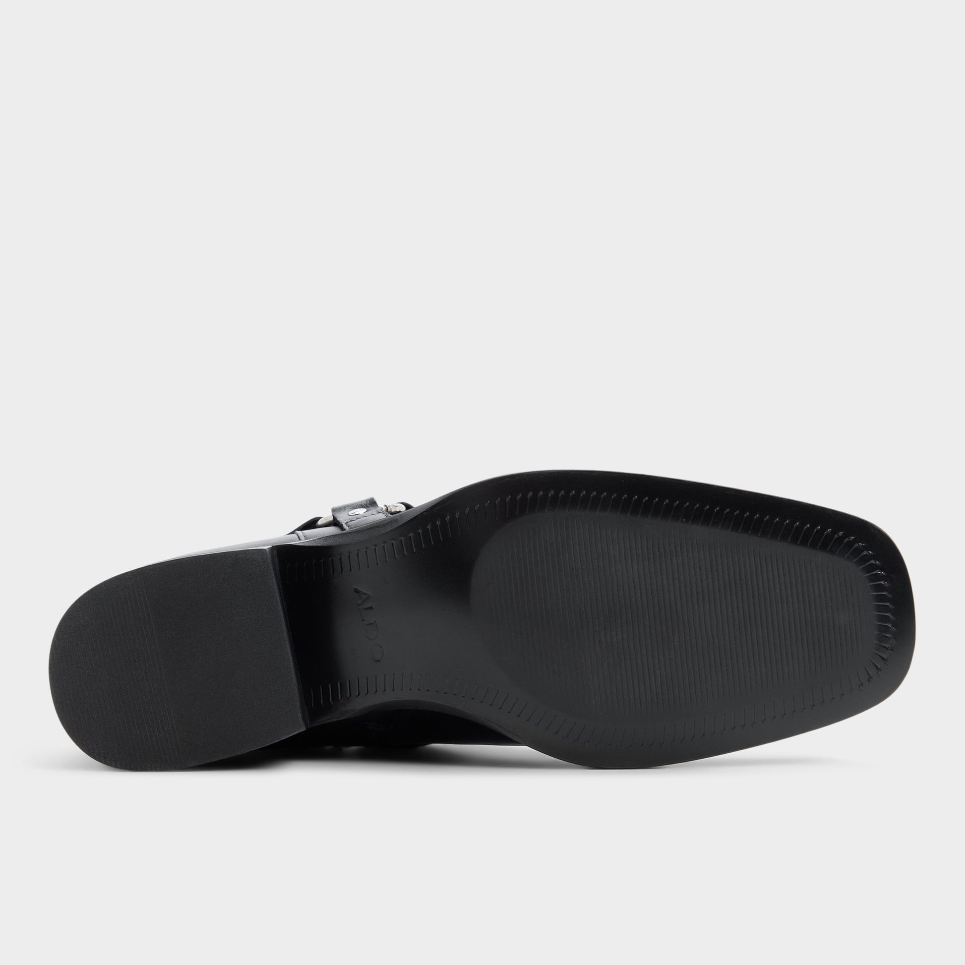 View of Black Marcos Ankle boot's sole