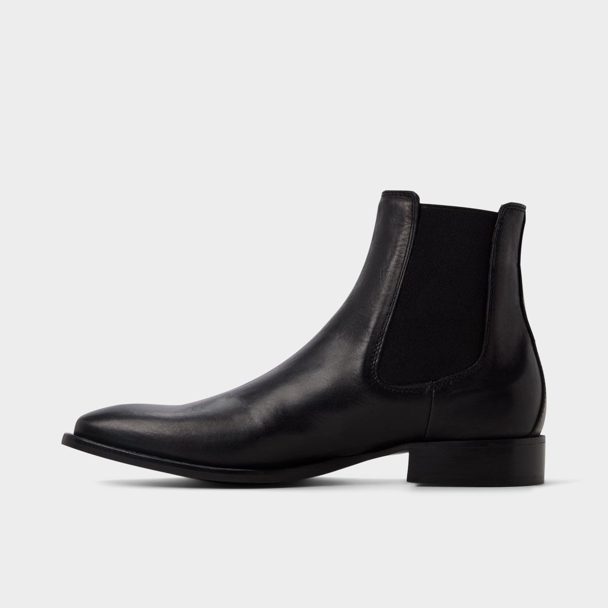 Side view of Black Dax Chelsea boot
