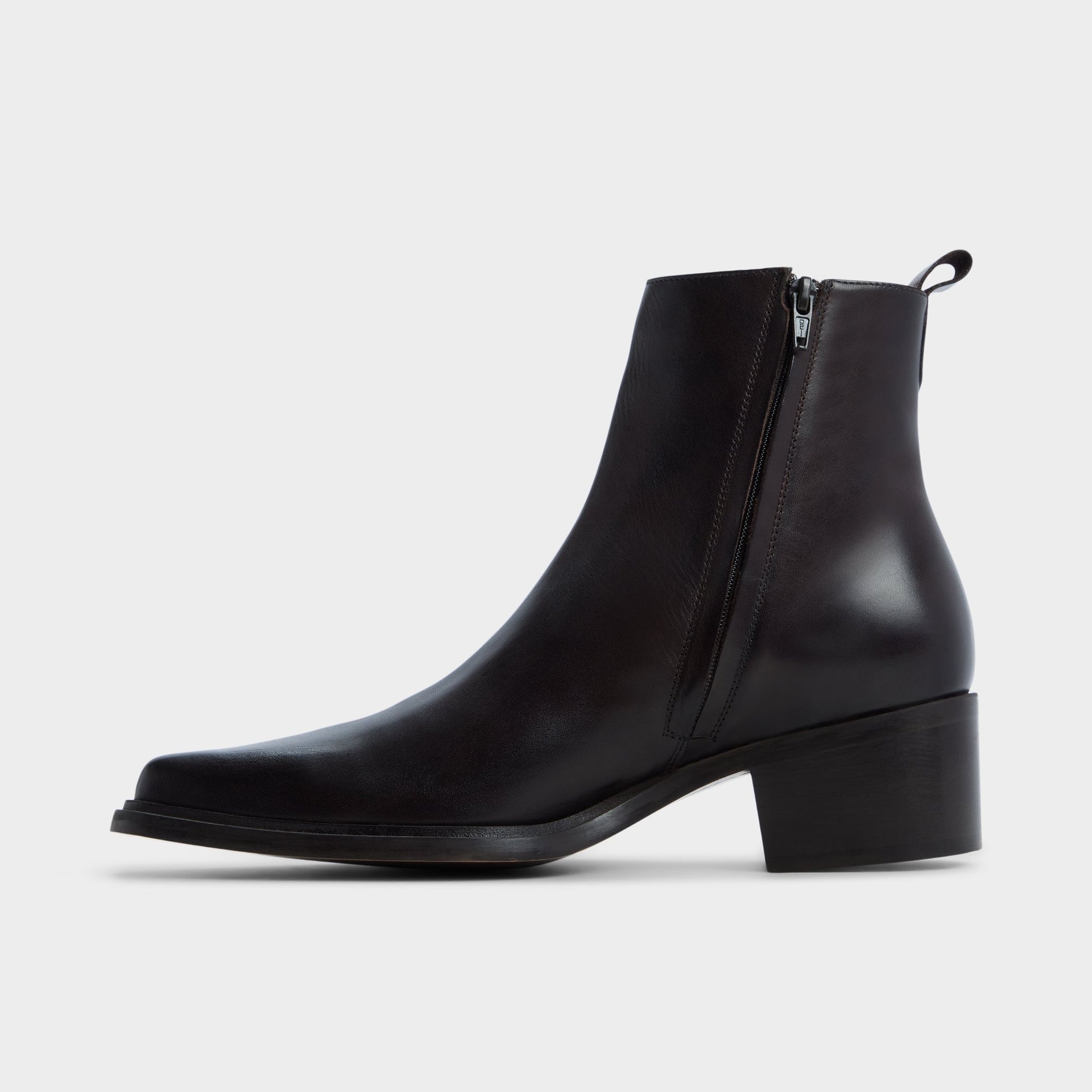 Side view of Dark Brown Zappa Ankle boot