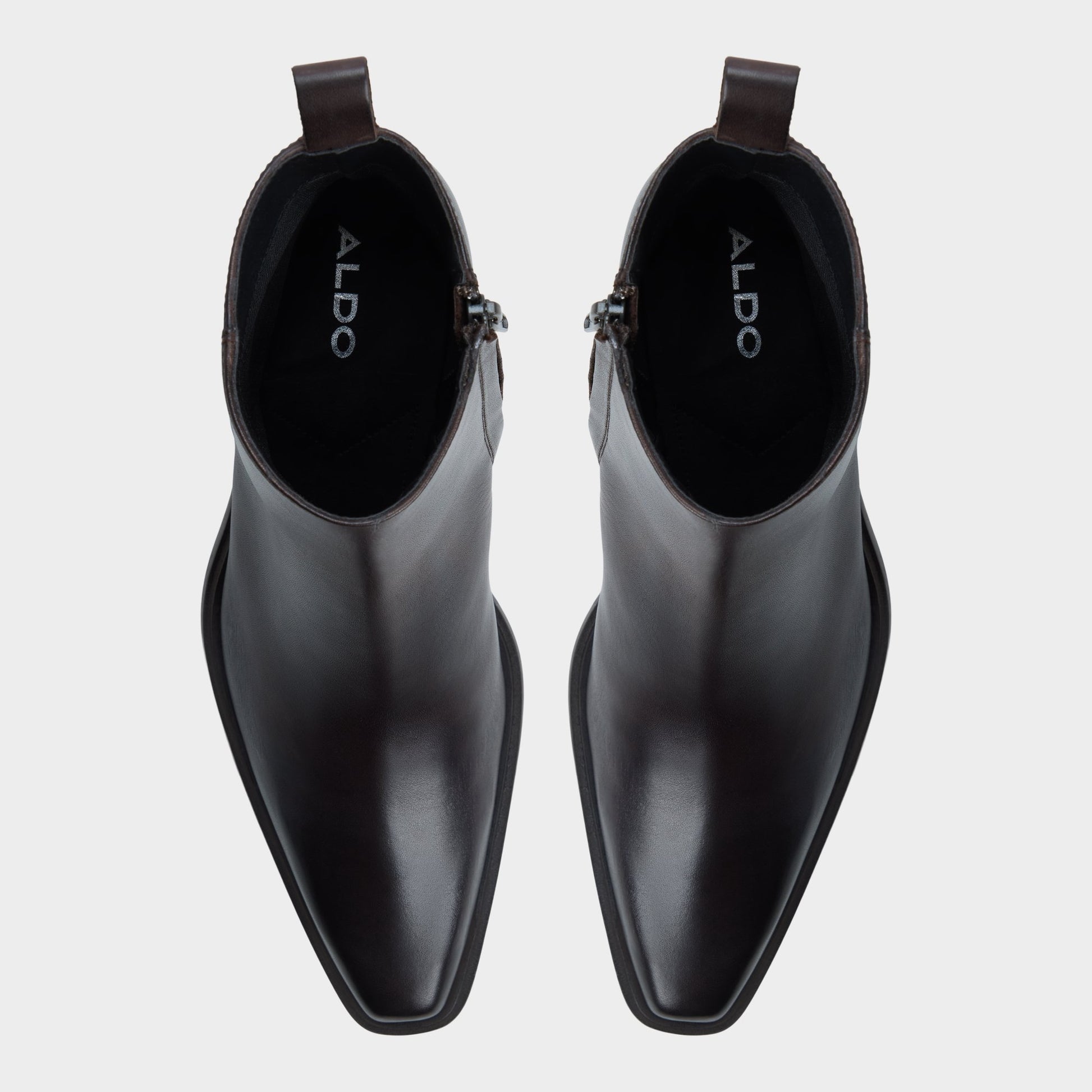 Top-down view of the Dark Brown Zappa Ankle boot