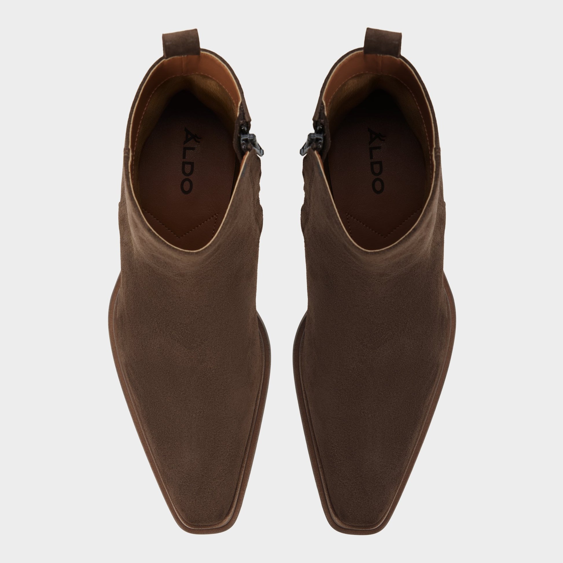 Top-down view of the Taupe Zappa Ankle boot