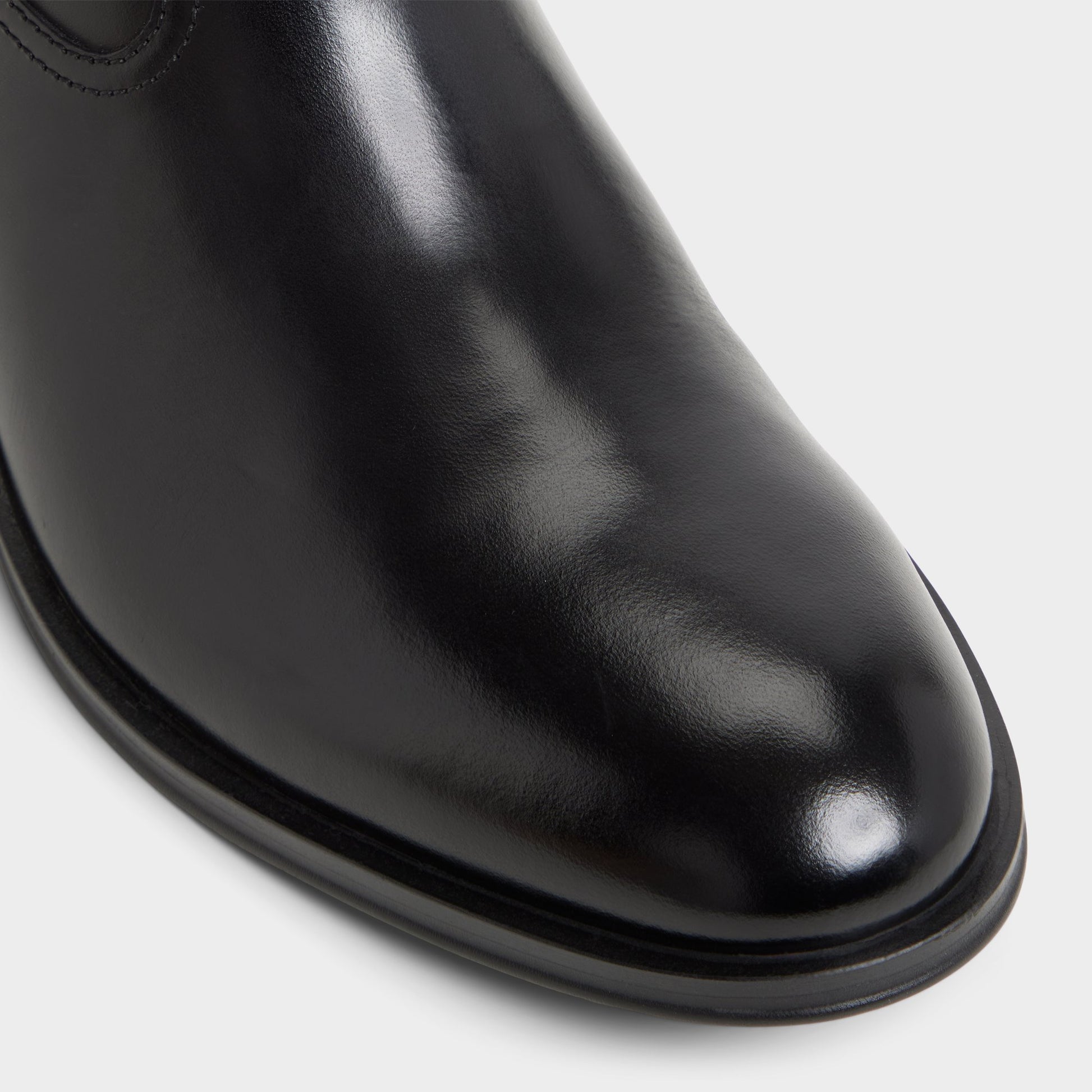 Close-up of the Black Calix Ankle boot