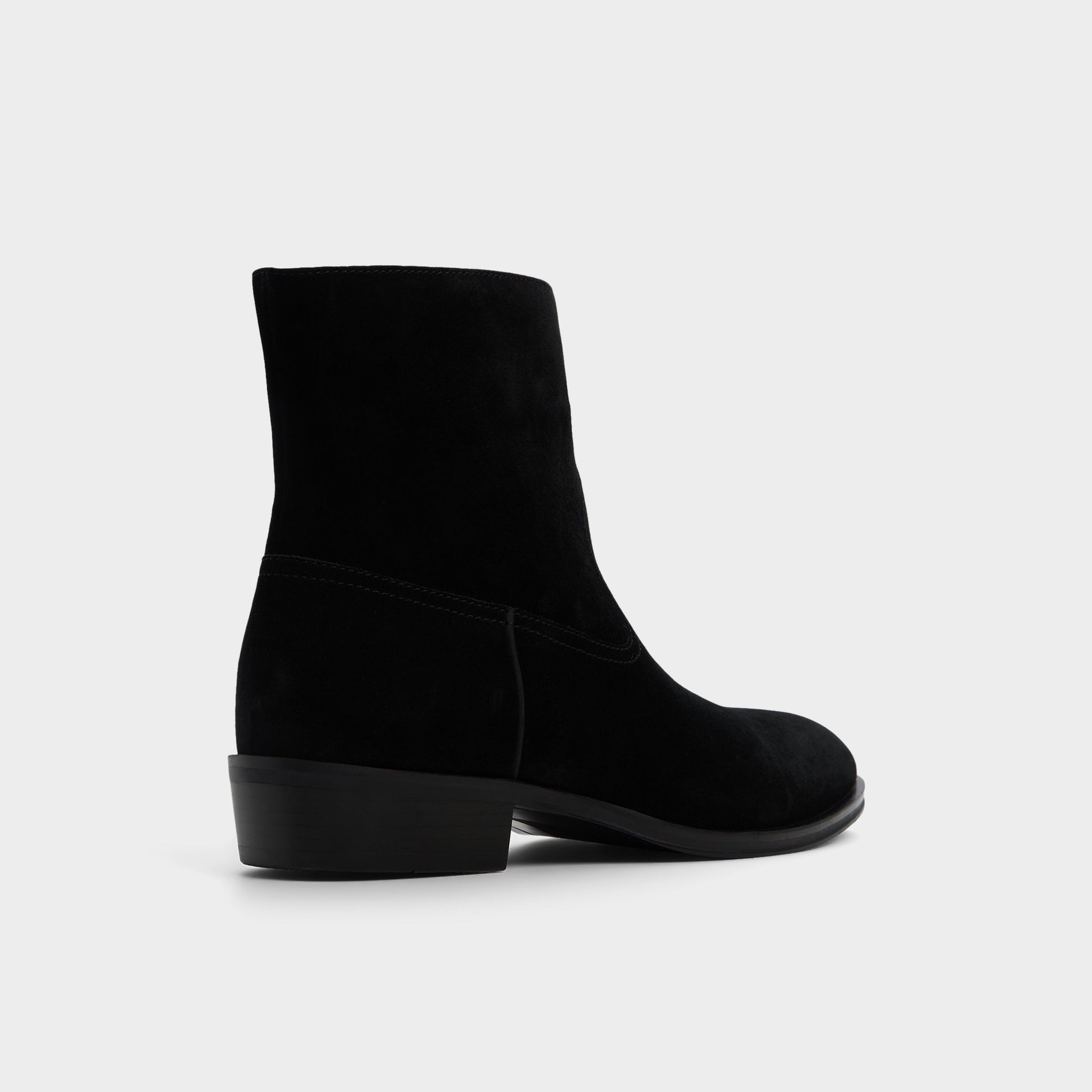 Three-quarter angle of Other black Calix Ankle boot's back side