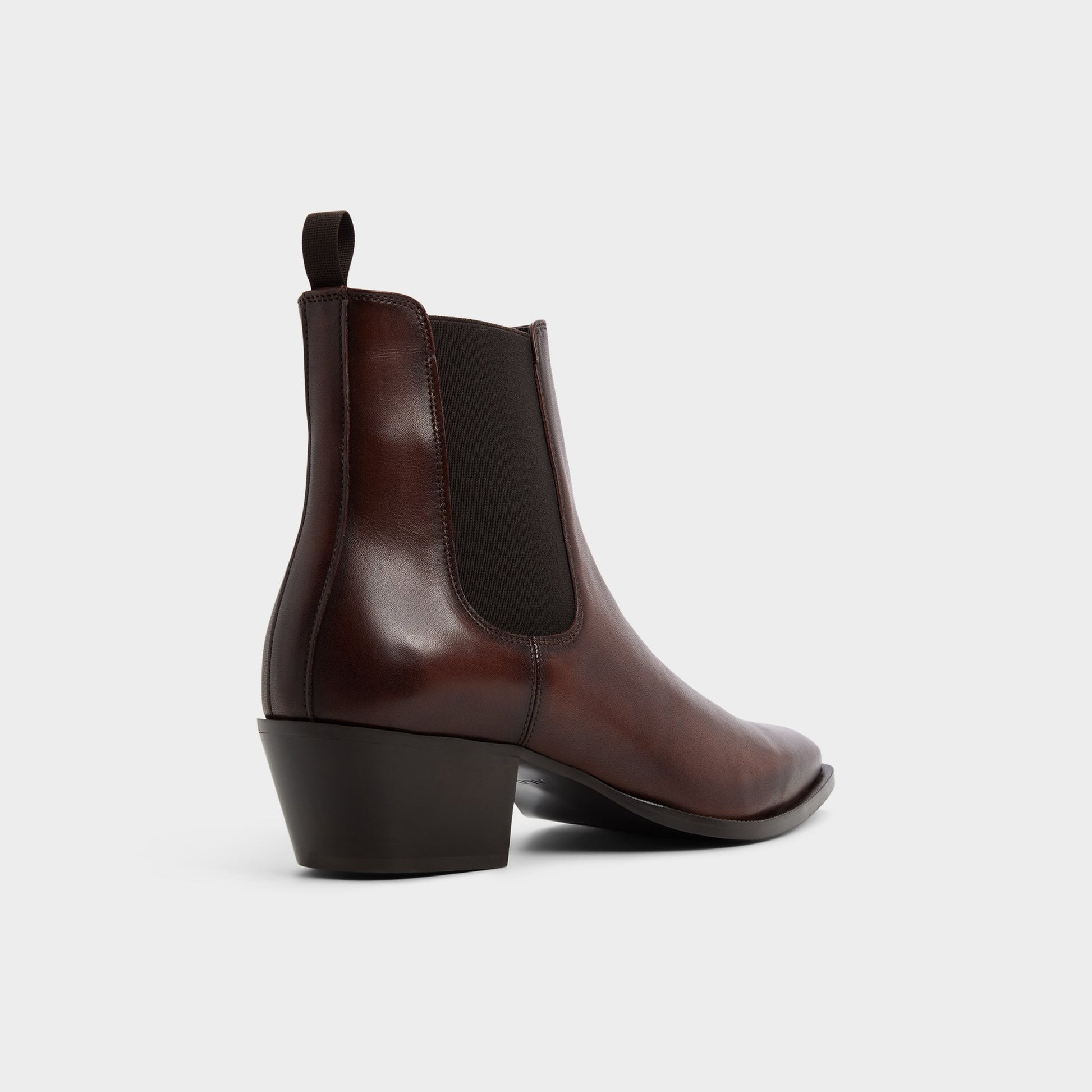 Three-quarter angle of Brown Jako Chelsea boot's back side