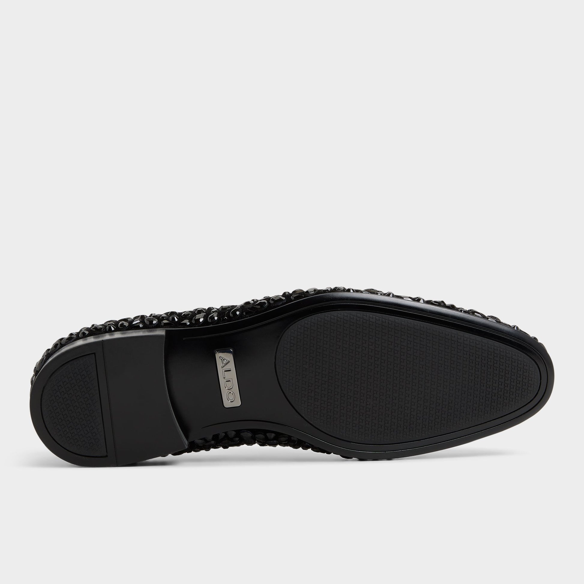 View of Black Lux Loafer's sole