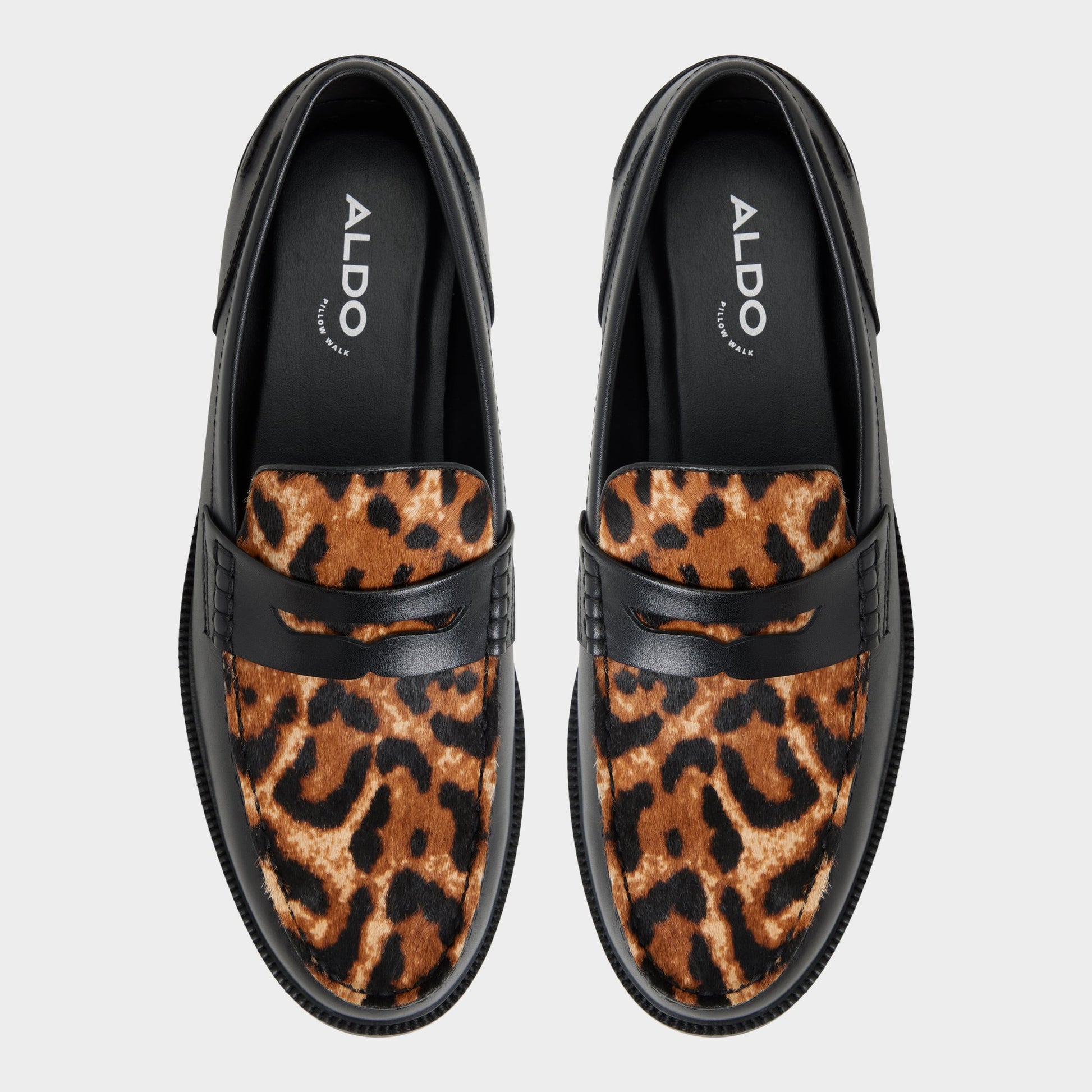 Top-down view of the Black combo Kieran Loafer