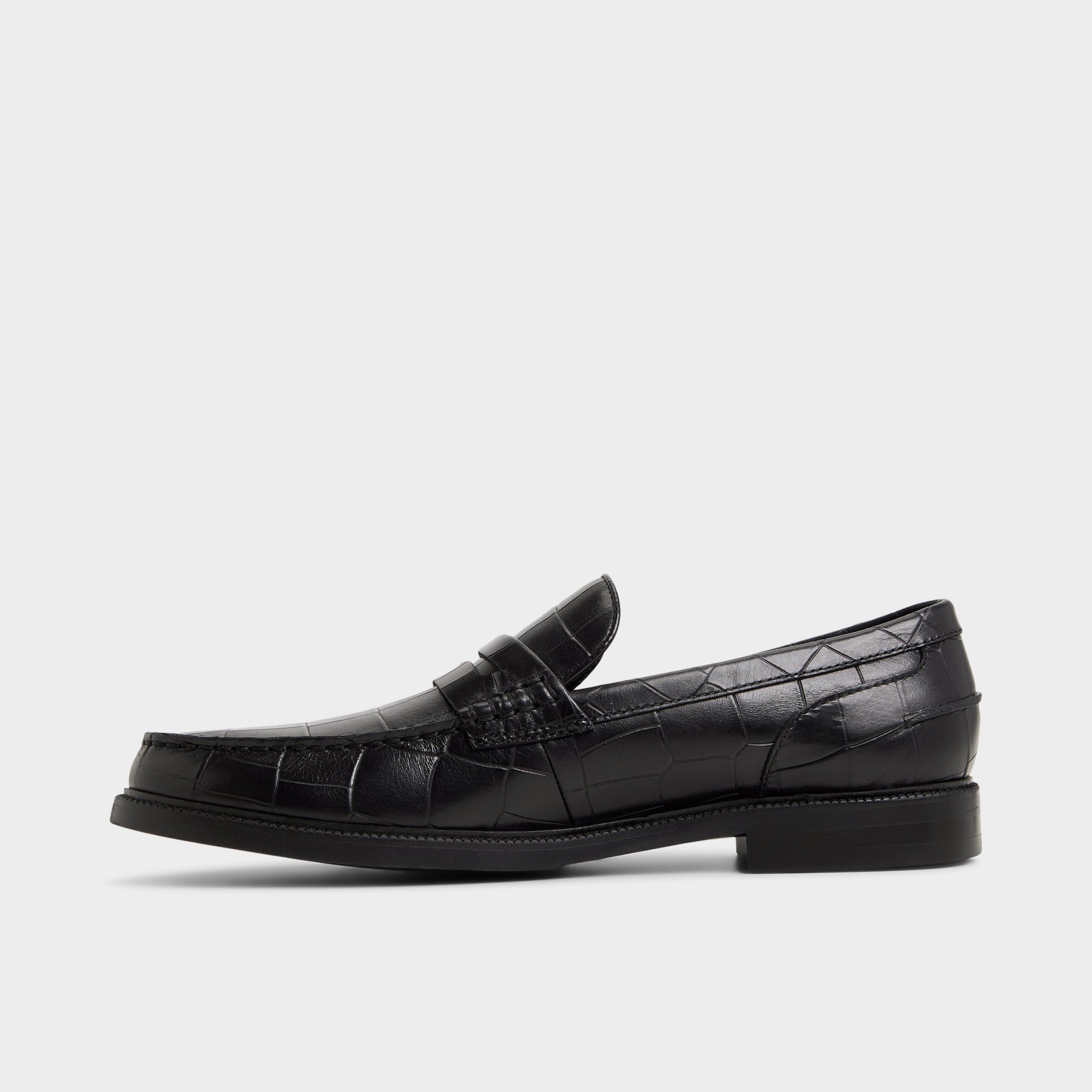 Side view of Black multi Kieran Loafer