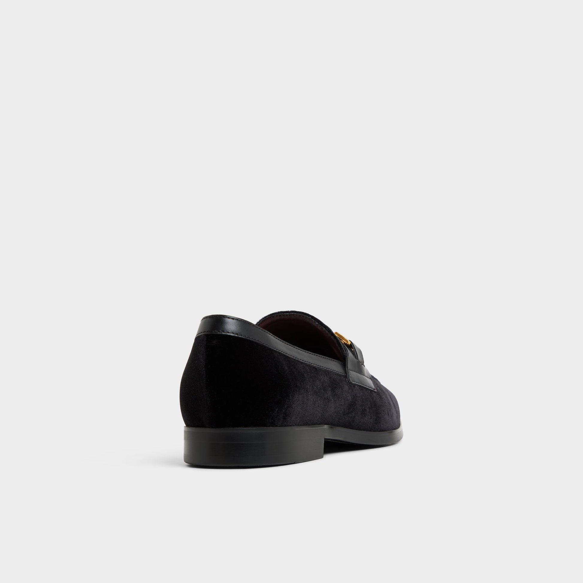 Three-quarter angle of Other black Samuel Loafer's back side