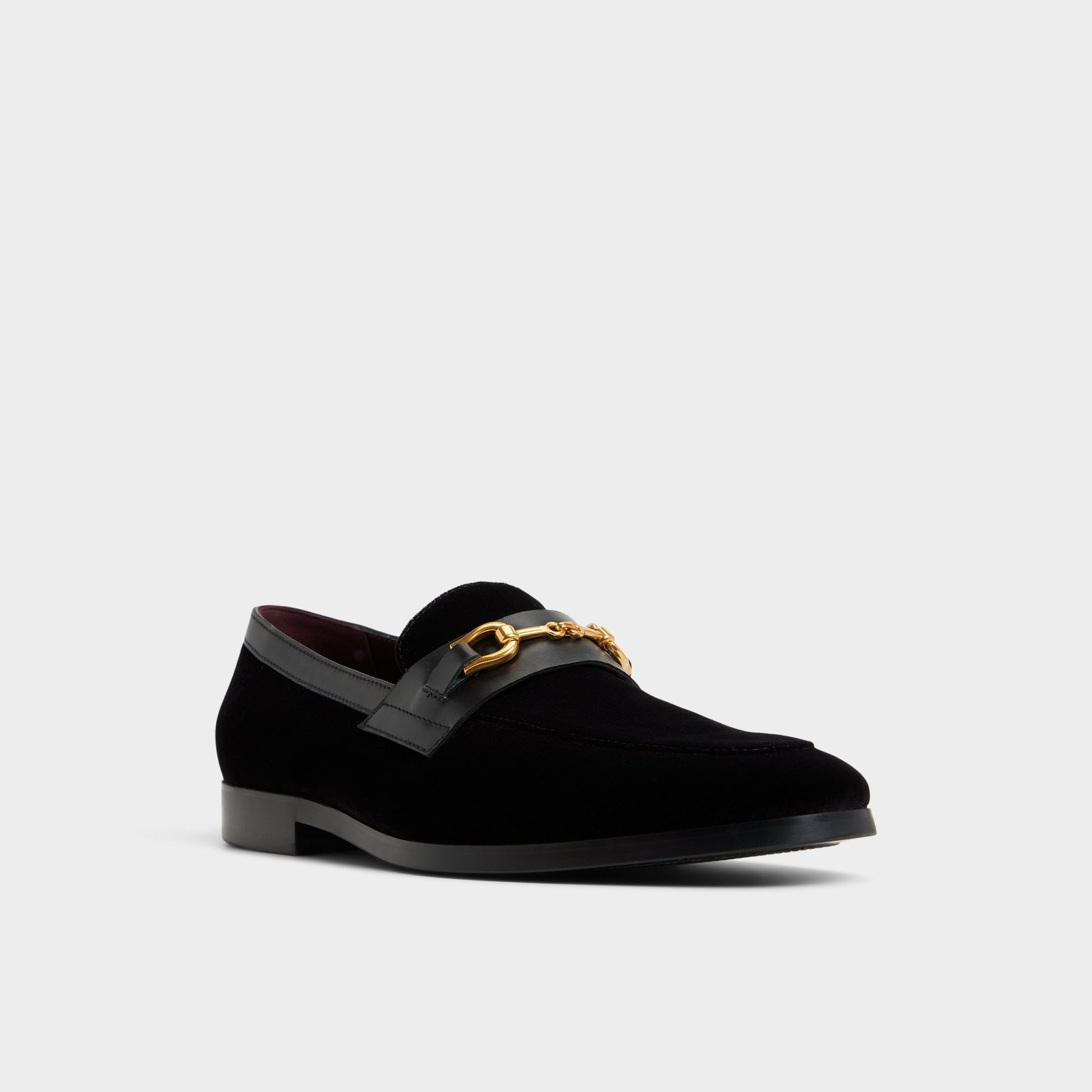 Three-quarter angle of Other black Samuel Loafer's front side