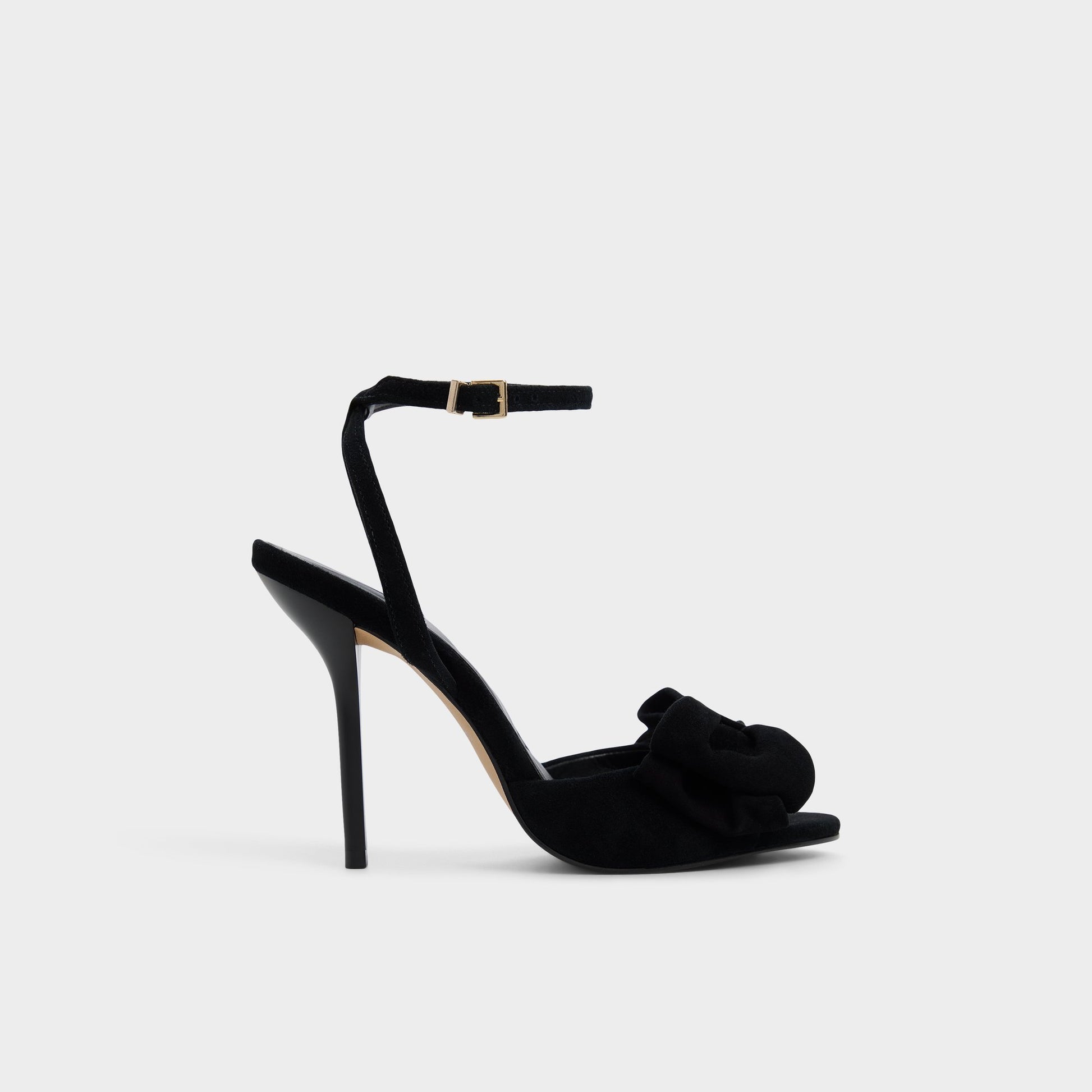 Main View of Other Black Tinsletta Strappy heeled sandal for Womens