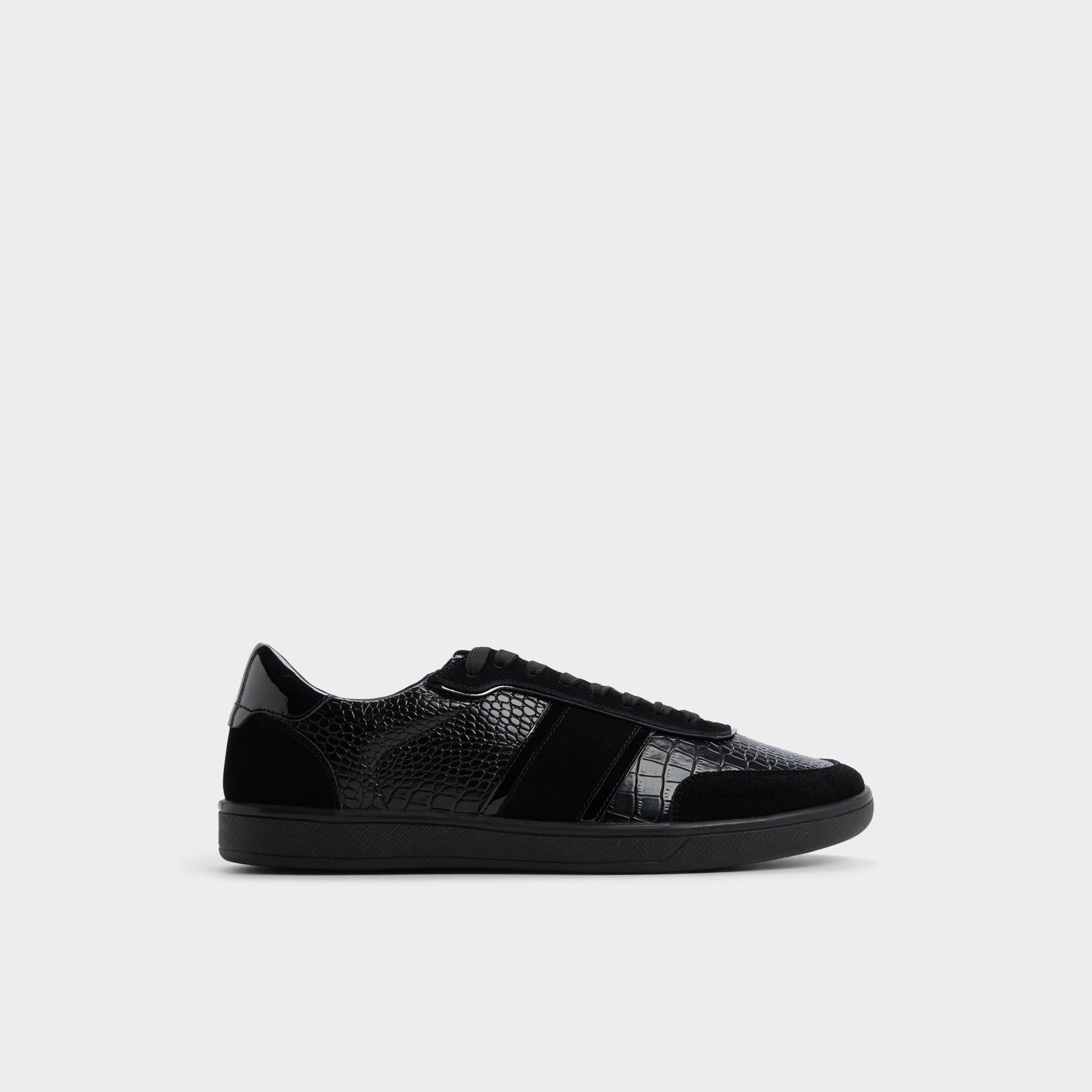 Main View of Black Combo Uptown Low top sneaker for Mens