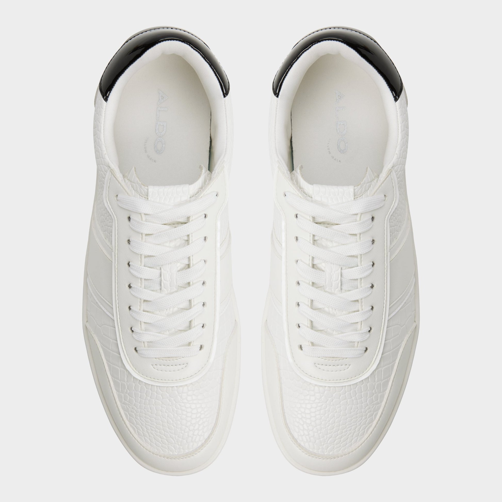 Top-down view of the White Combo Uptown Low top sneaker