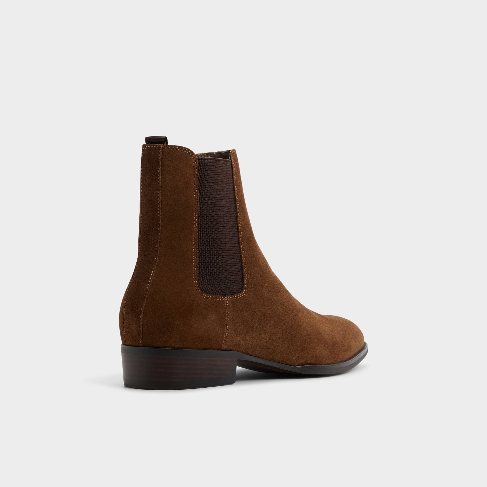 Three-quarter angle of Other brown Bert Chelsea boot's back side