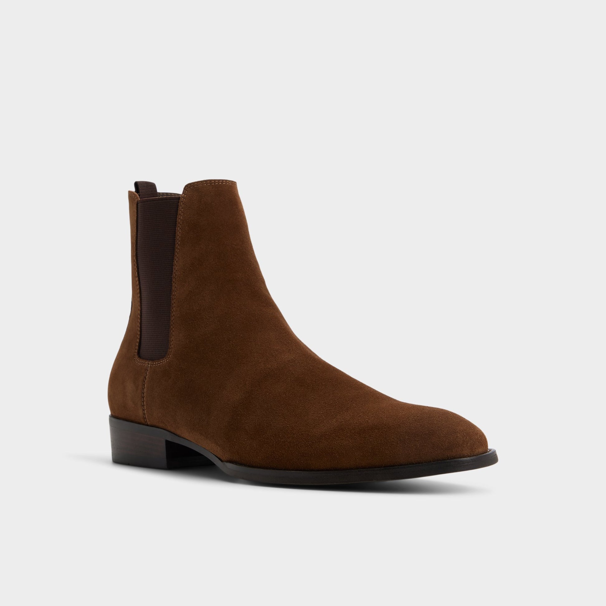 Three-quarter angle of Other brown Bert Chelsea boot's front side