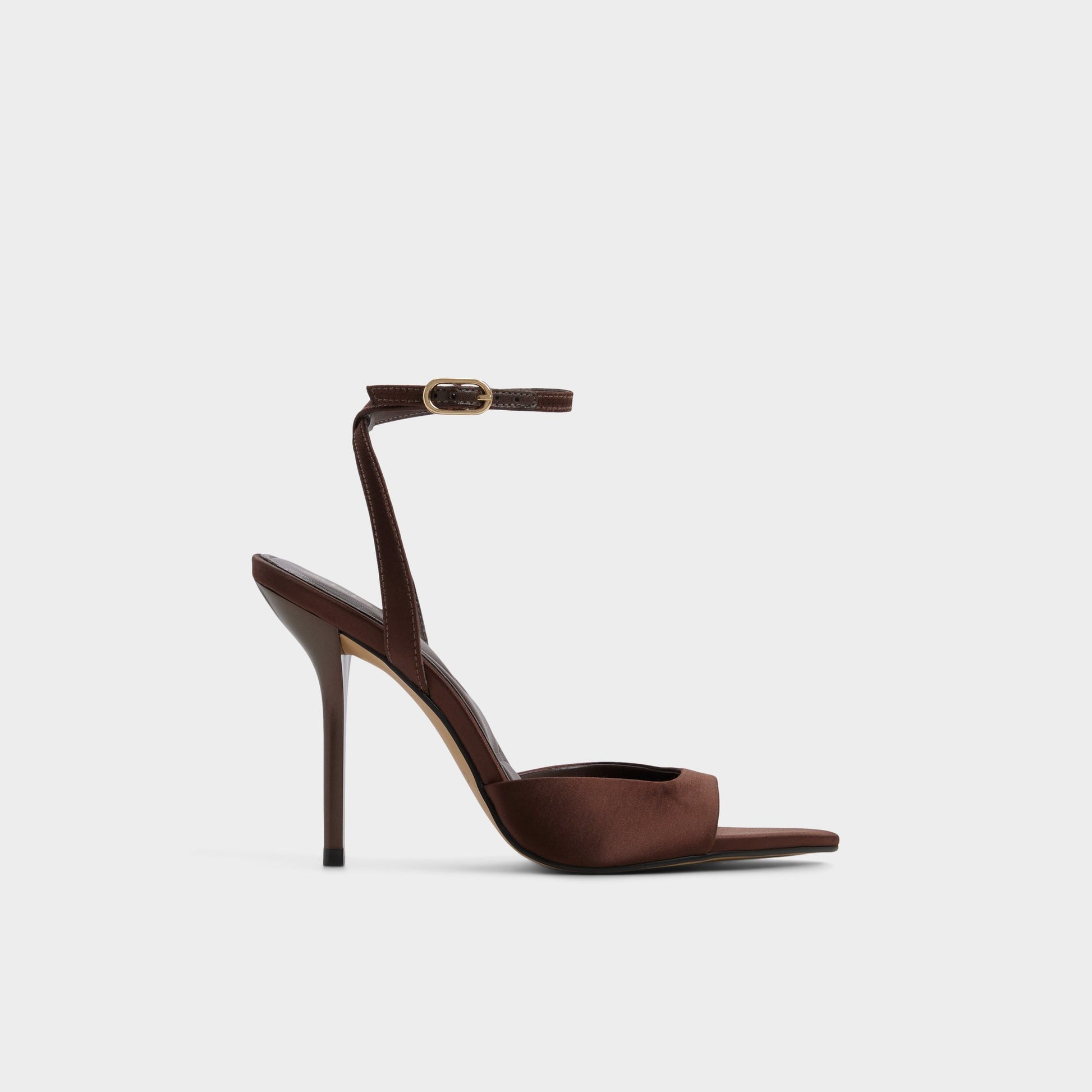 Main View of Dark Brown Forevermore Strappy heeled sandal for Womens