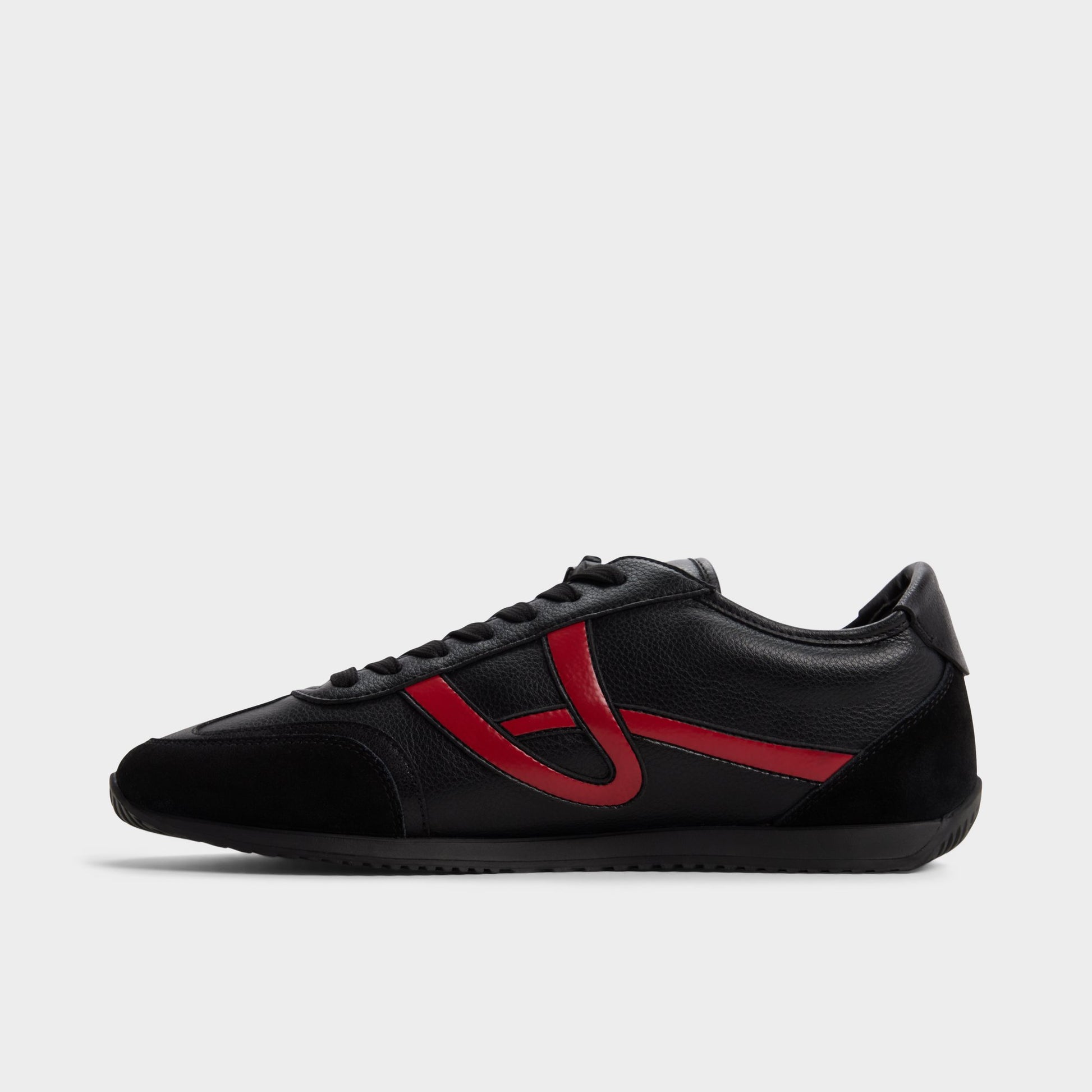 Side view of Black Hellfireclub Men's sneaker