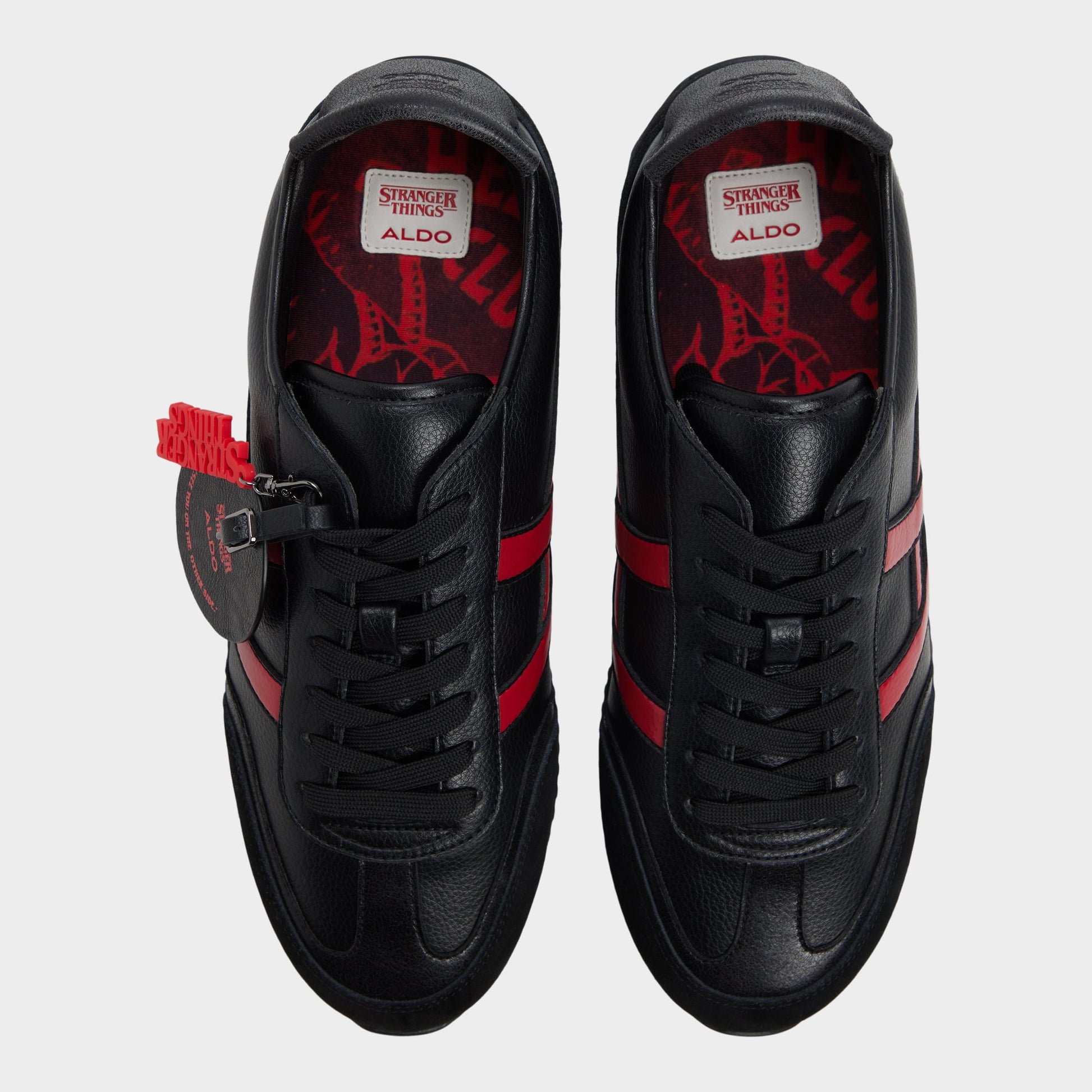 Top-down view of the Black Hellfireclub Men's sneaker