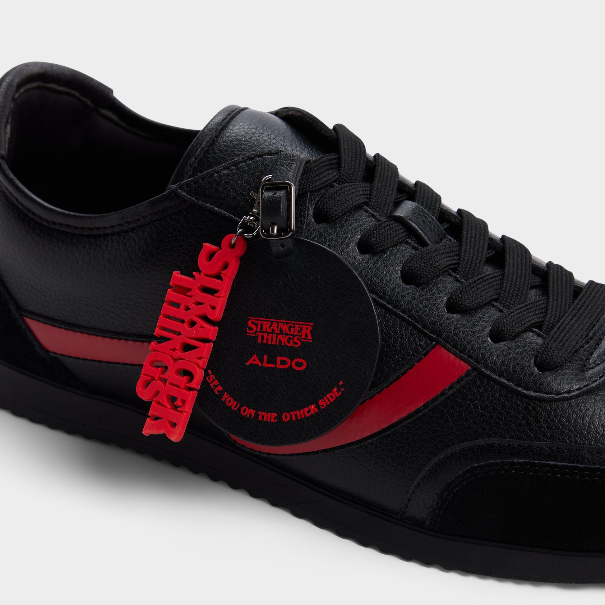 Highlighted view of a pair of Black Hellfireclub Men's sneakers