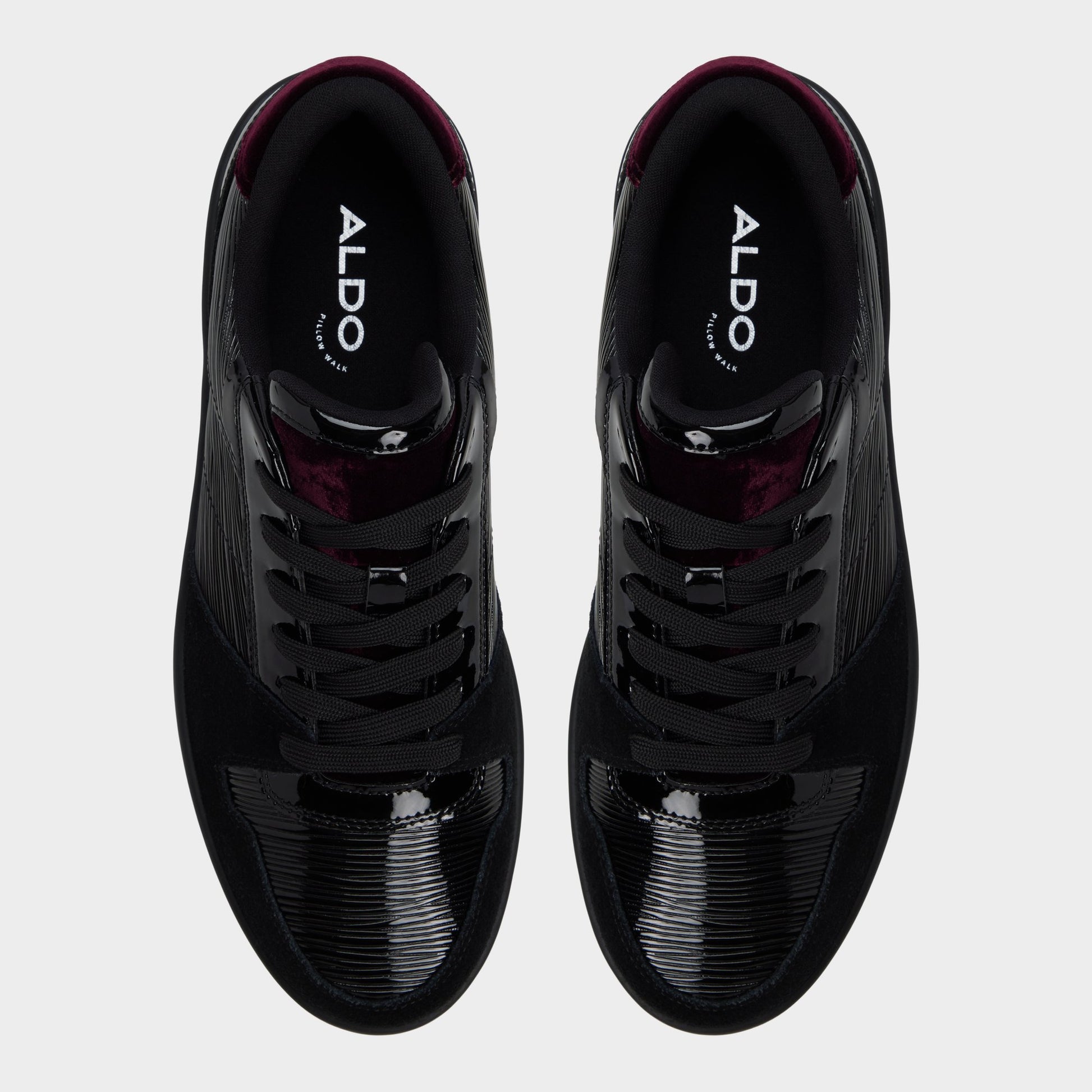 Top-down view of the Black Combo Zethan Low top sneaker