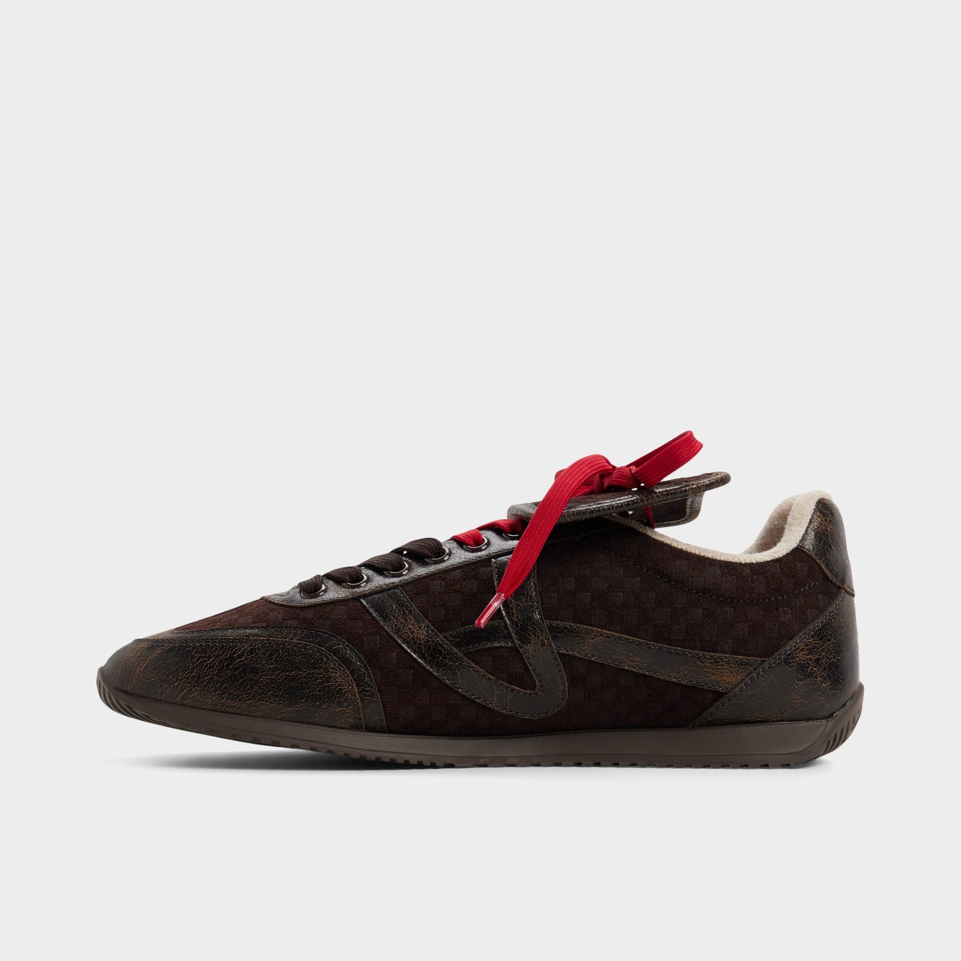 Side view of Brown Thevoid Men's sneaker