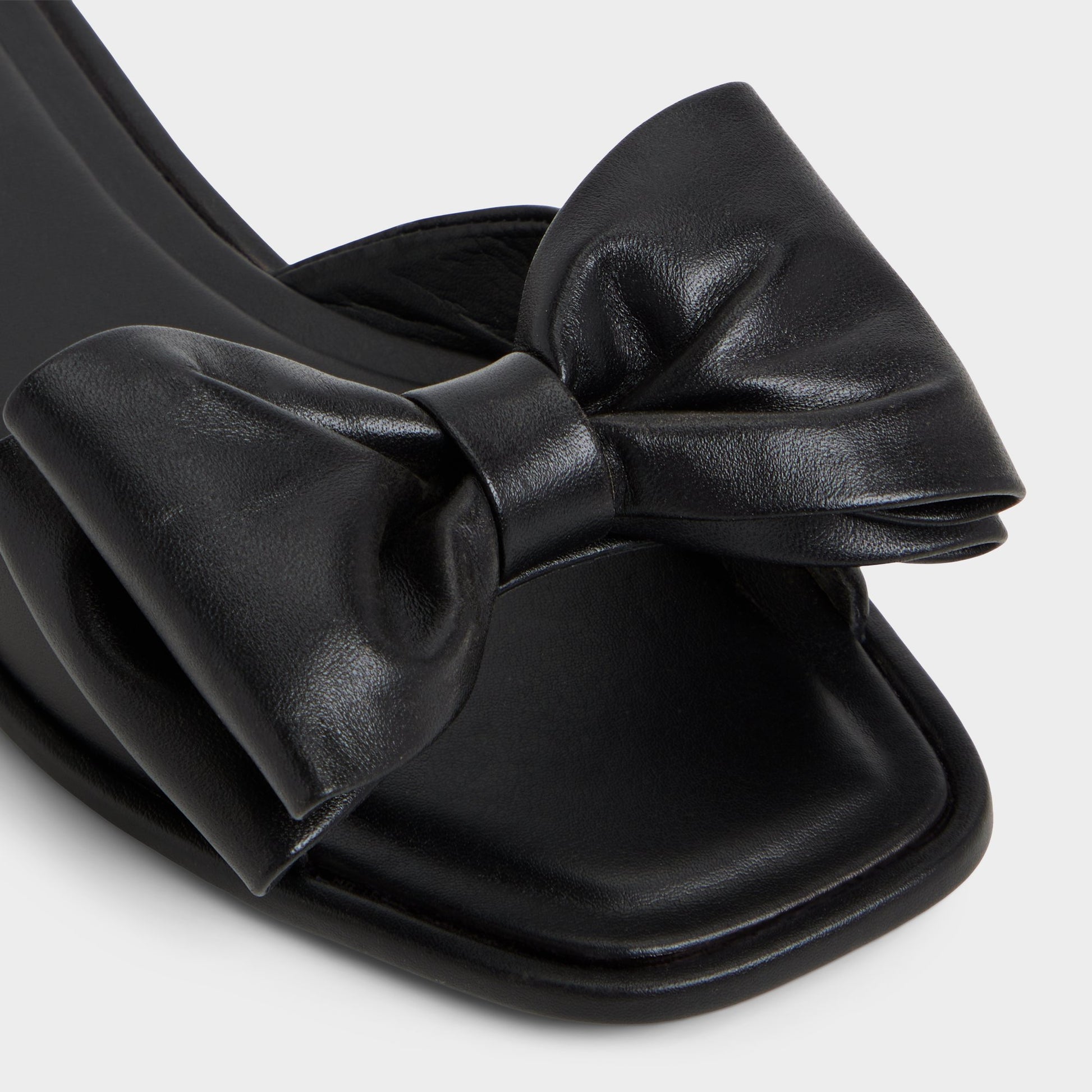 Close-up of the Black Bowetta Slide sandal