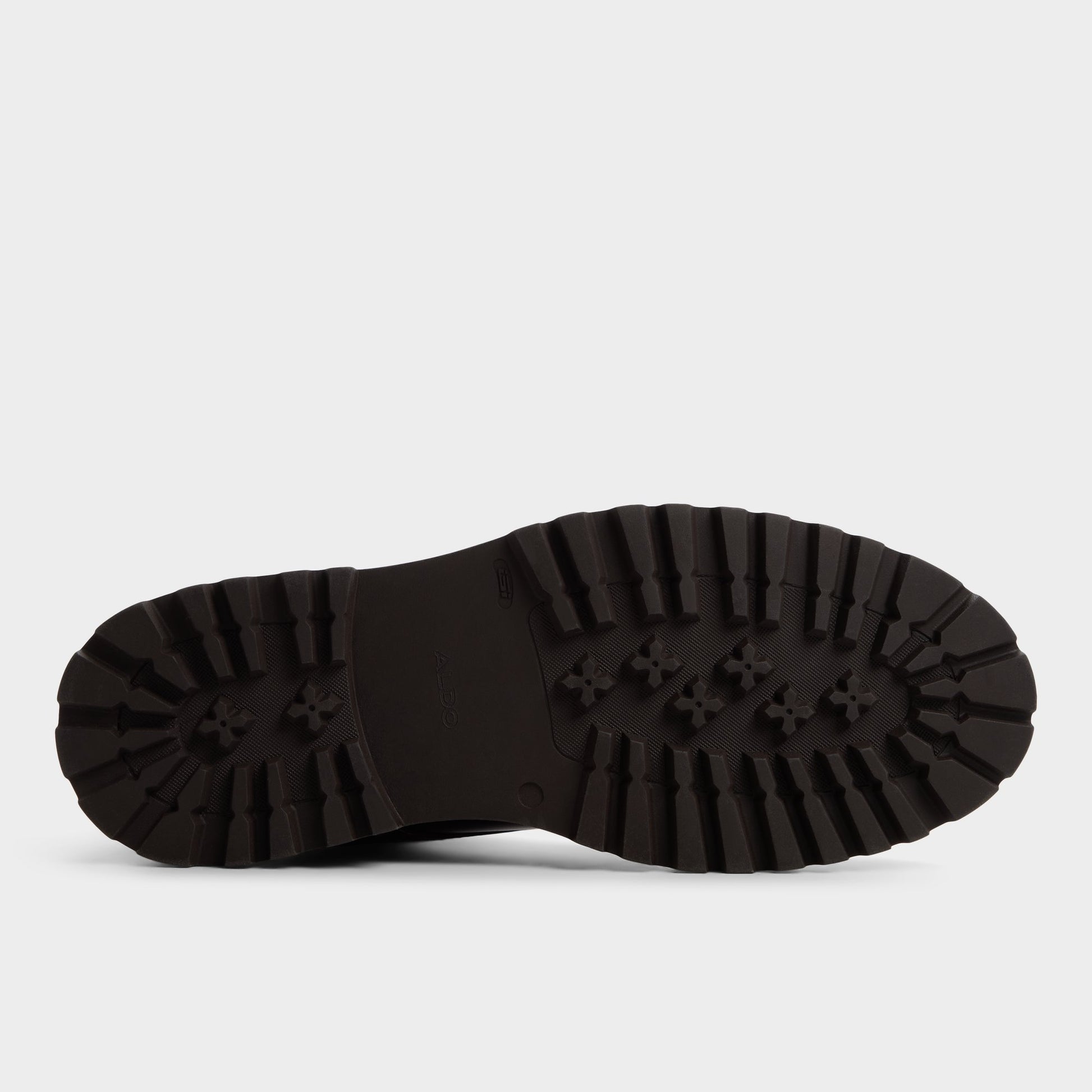 View of Medium brown Draco Combat boot's sole