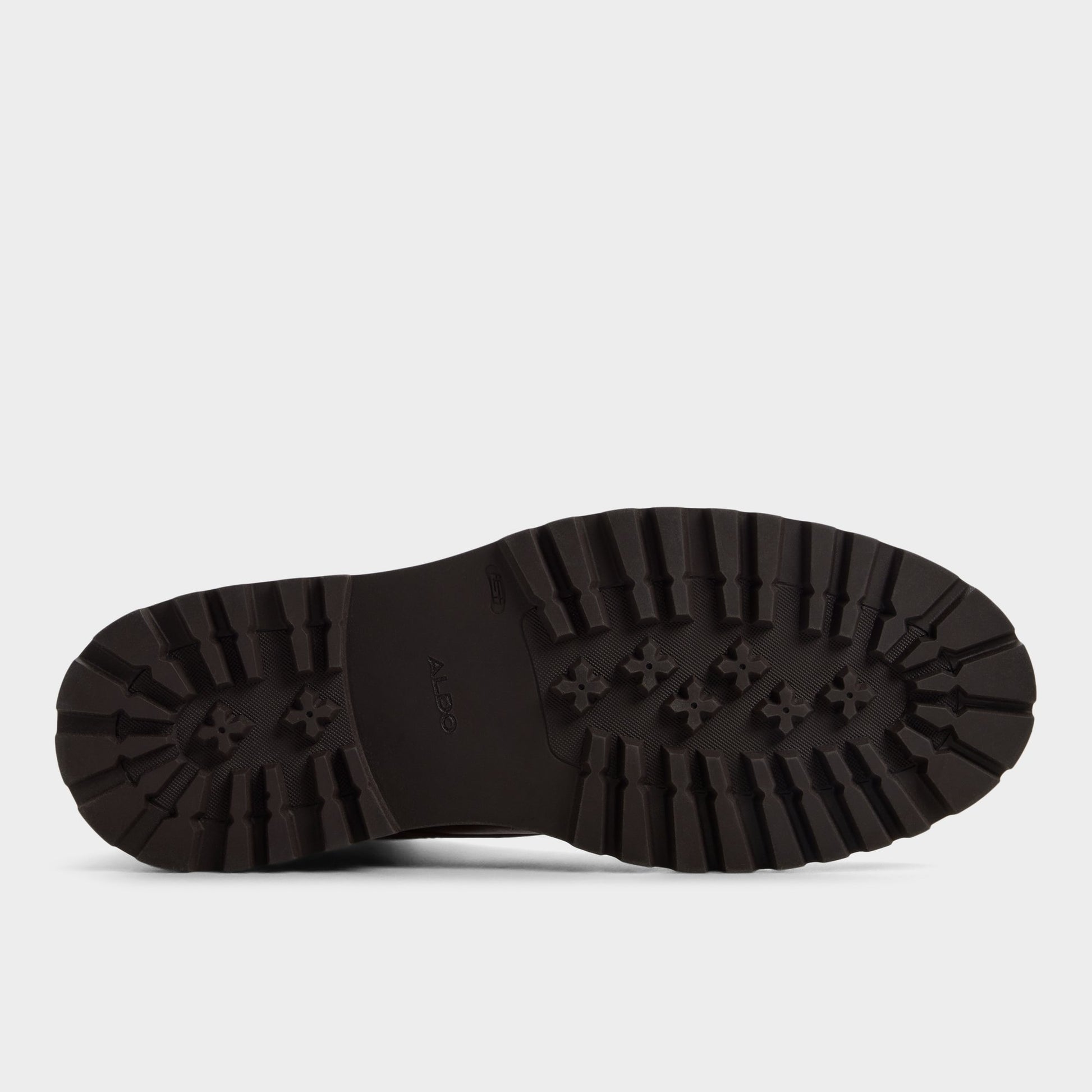 View of Cognac Draco Combat boot's sole