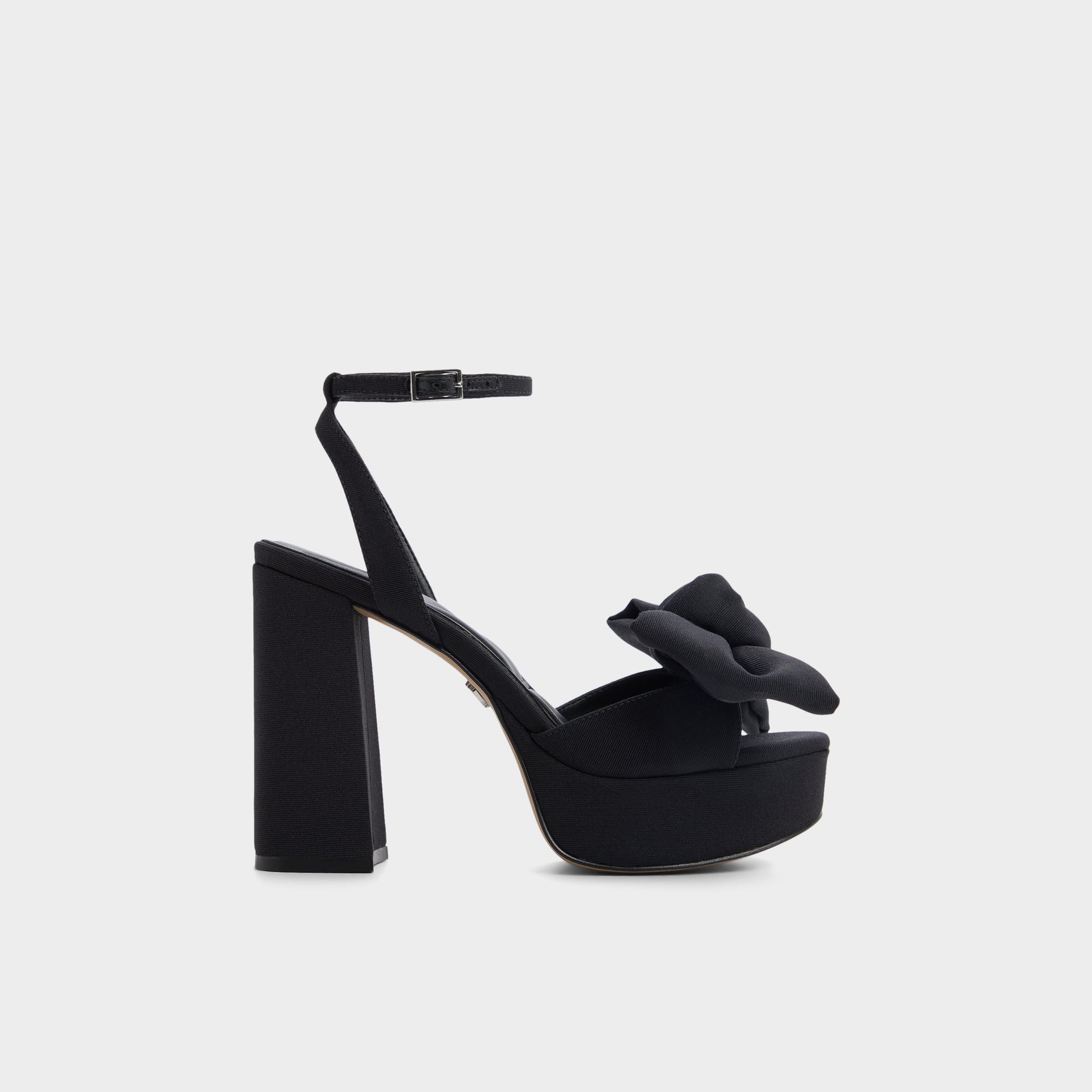 Main View of Black Luscious Heeled sandal for Womens
